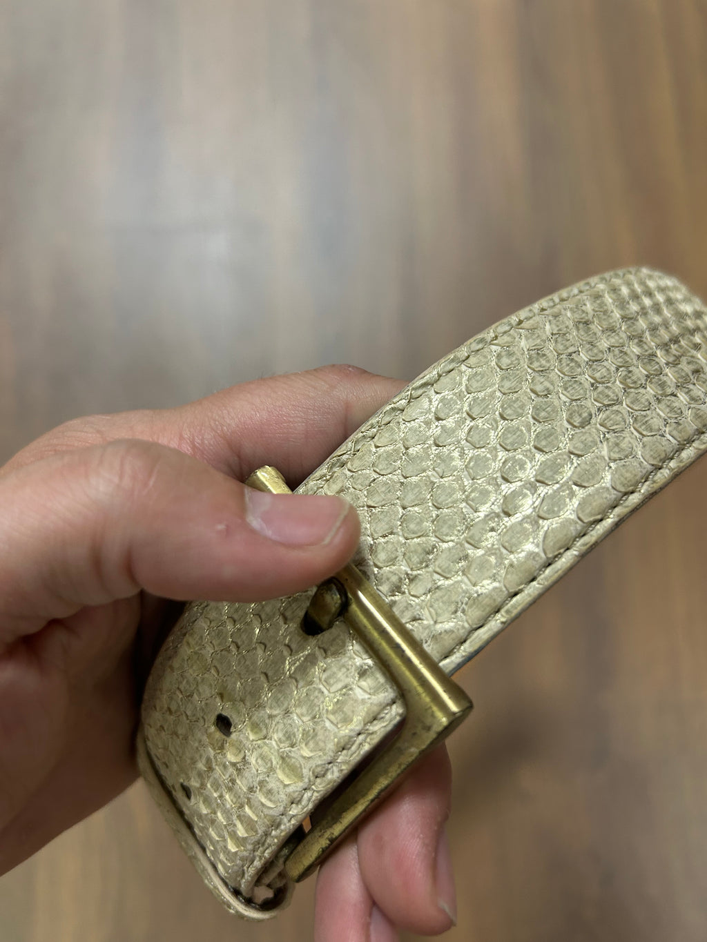 Enrico Pucci Python Leather Belt(35/39)