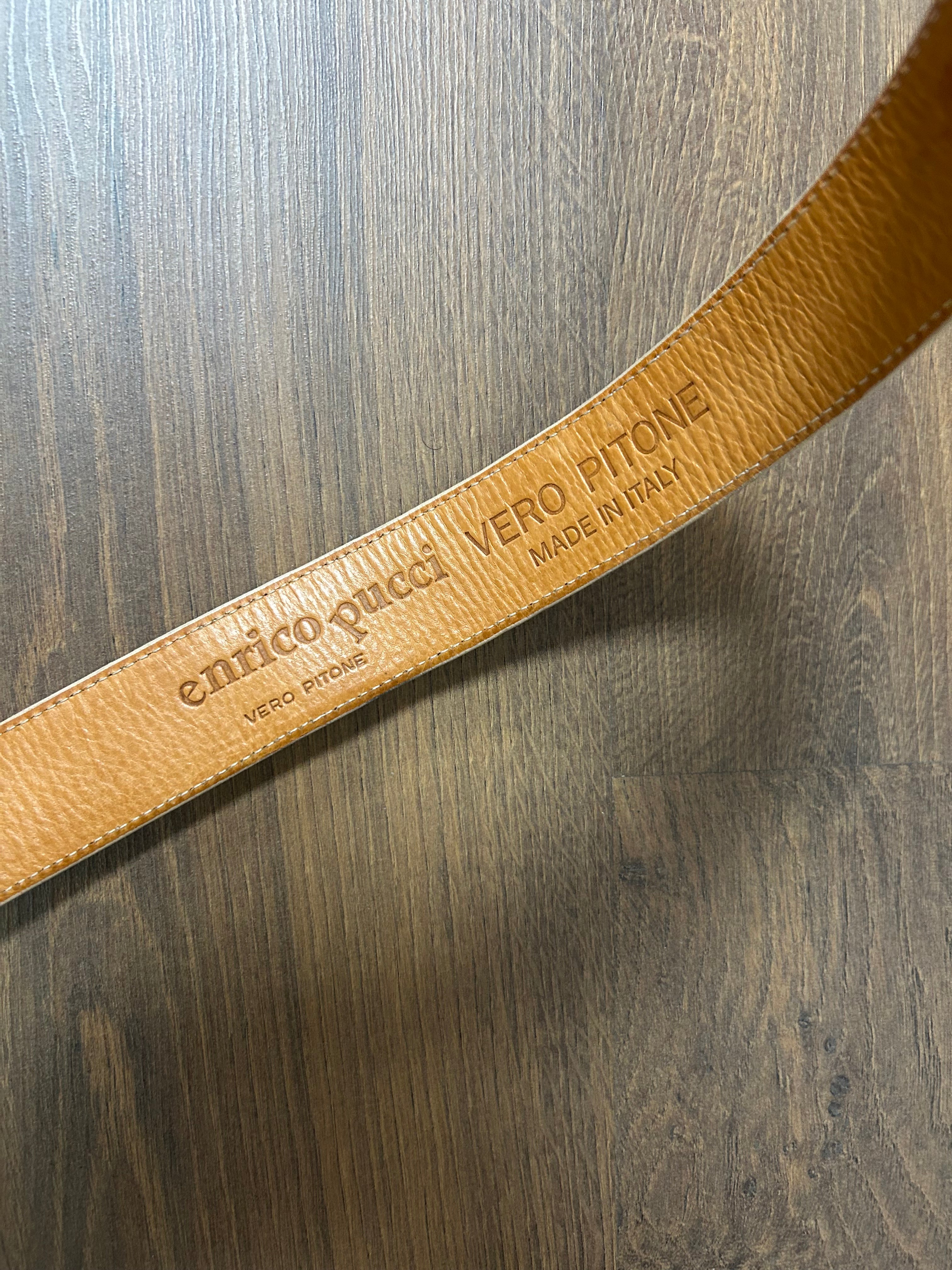 Enrico Pucci Python Leather Belt(35/39)
