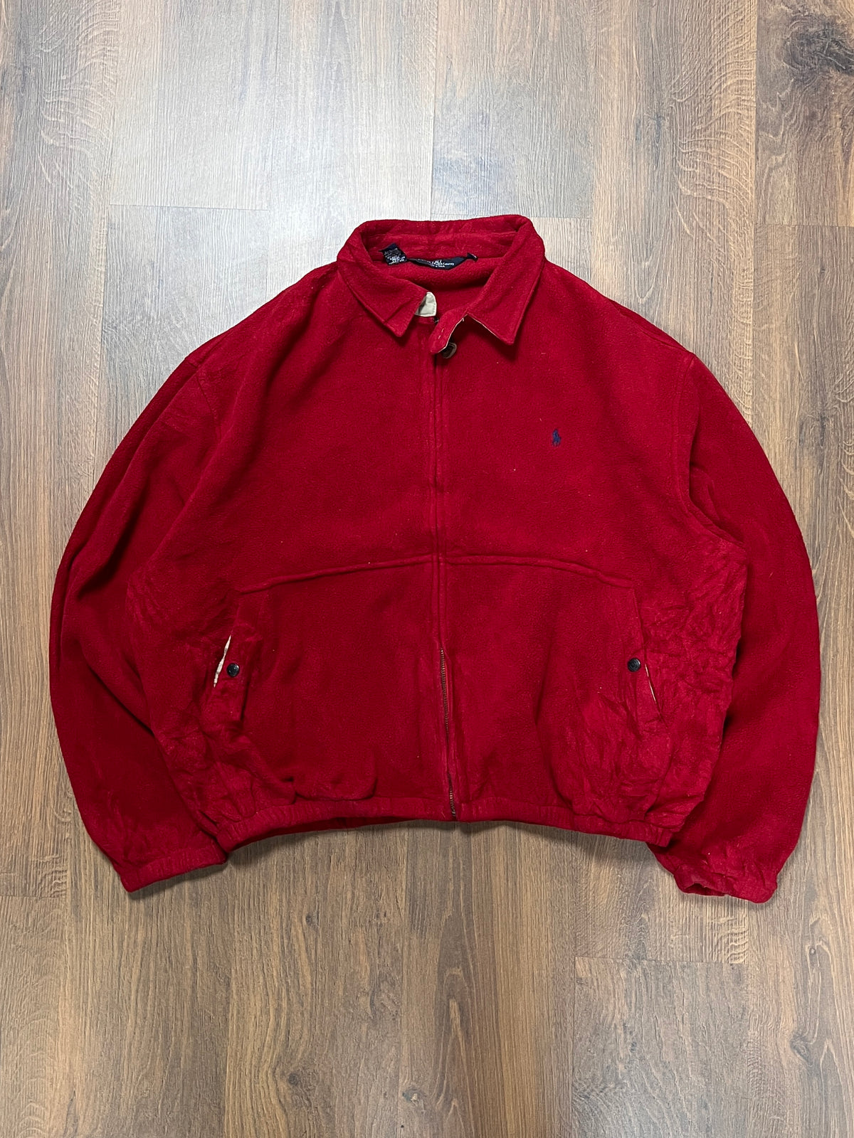 Polo Red Fleece Button Up (XL)