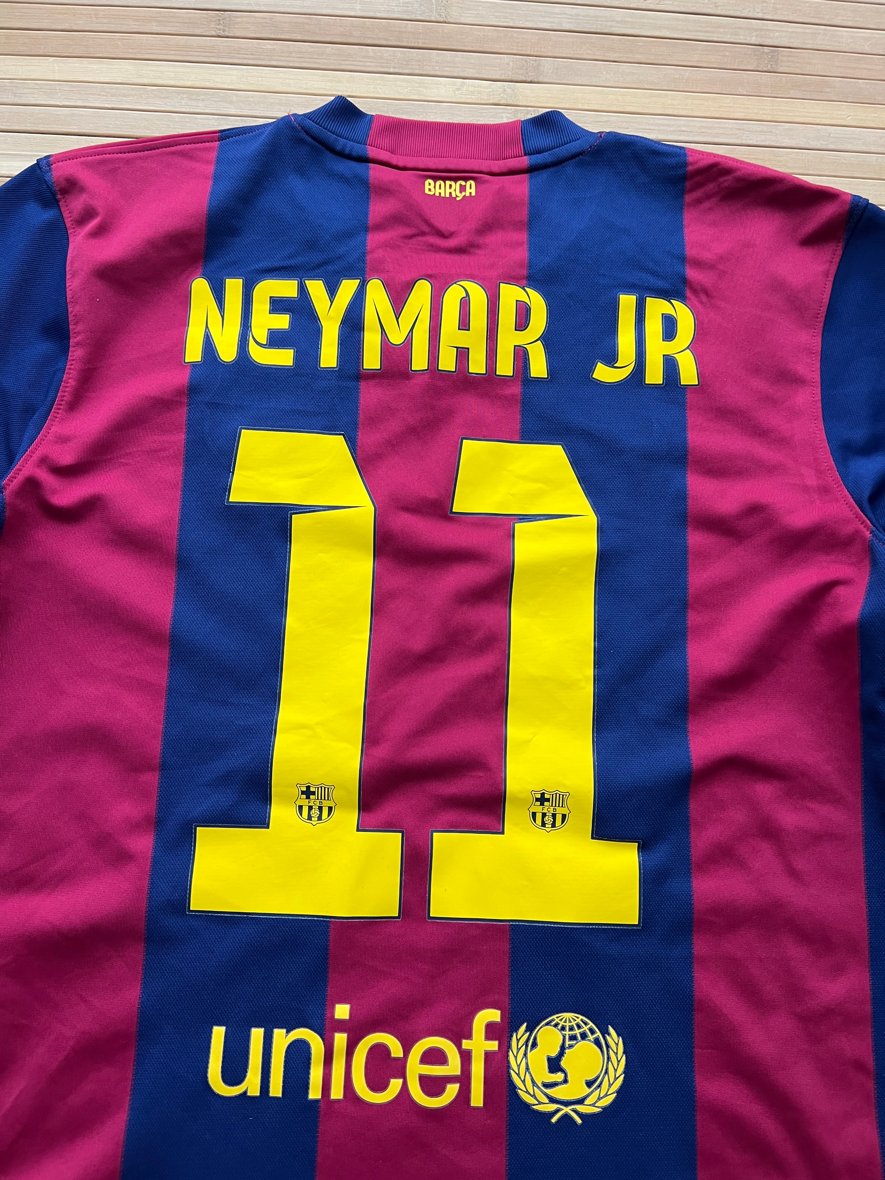 Neymar Jr Barcelona 2014-2015 Home Jersey (M)