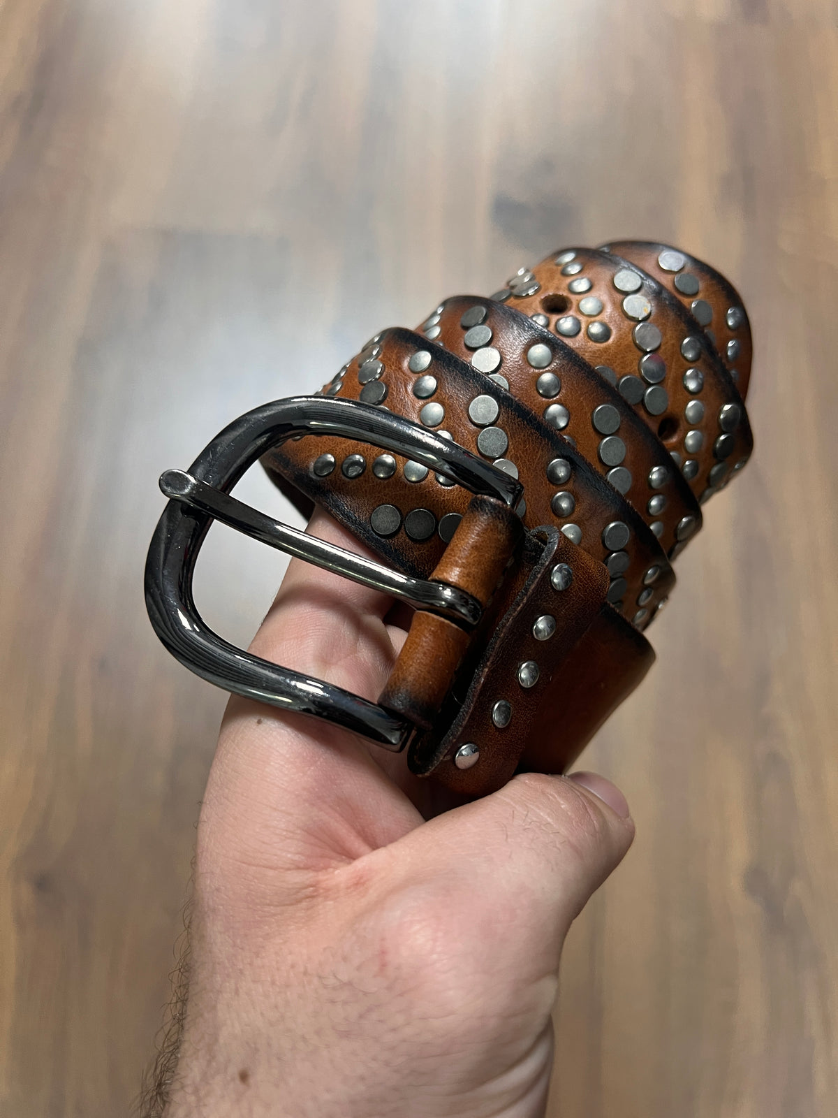 Western Heavy Studded Belt (30-36)