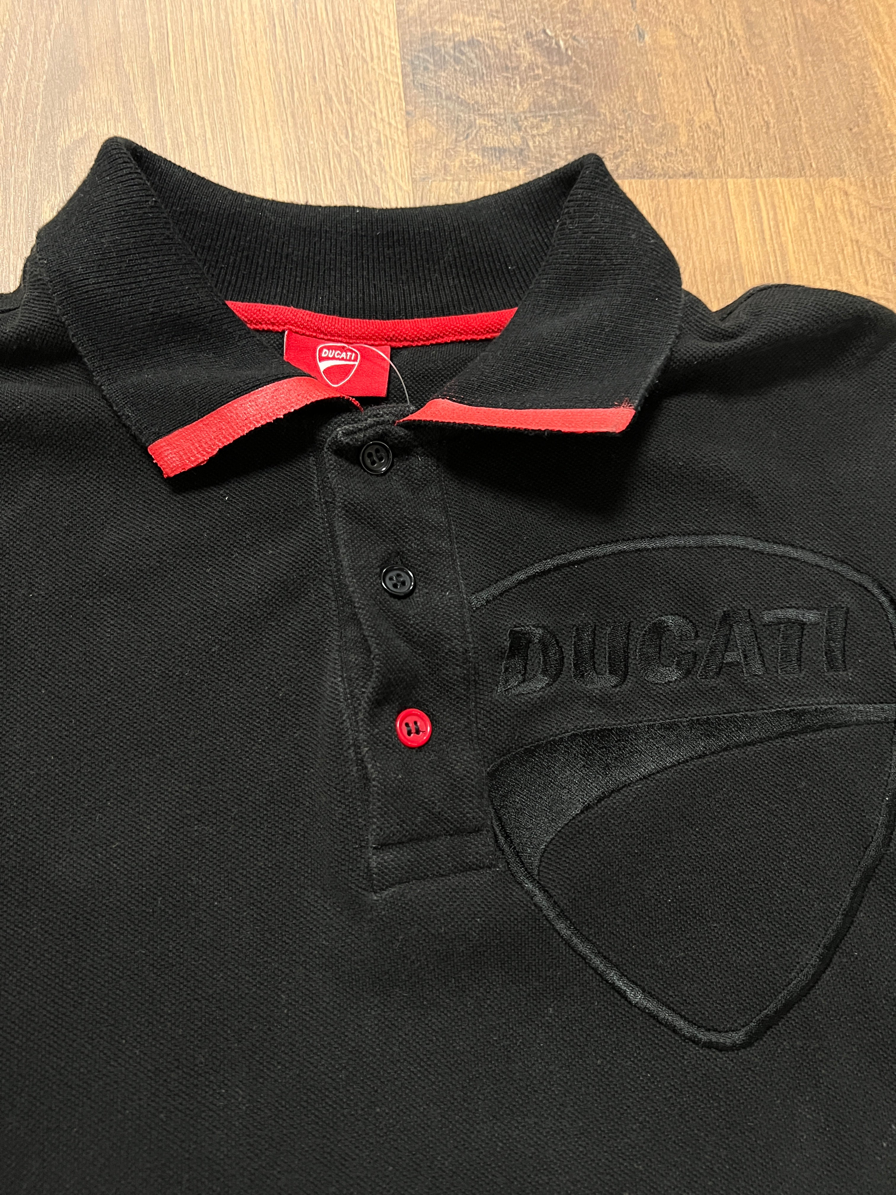 Black on black ducati Polo Tshirt (M)