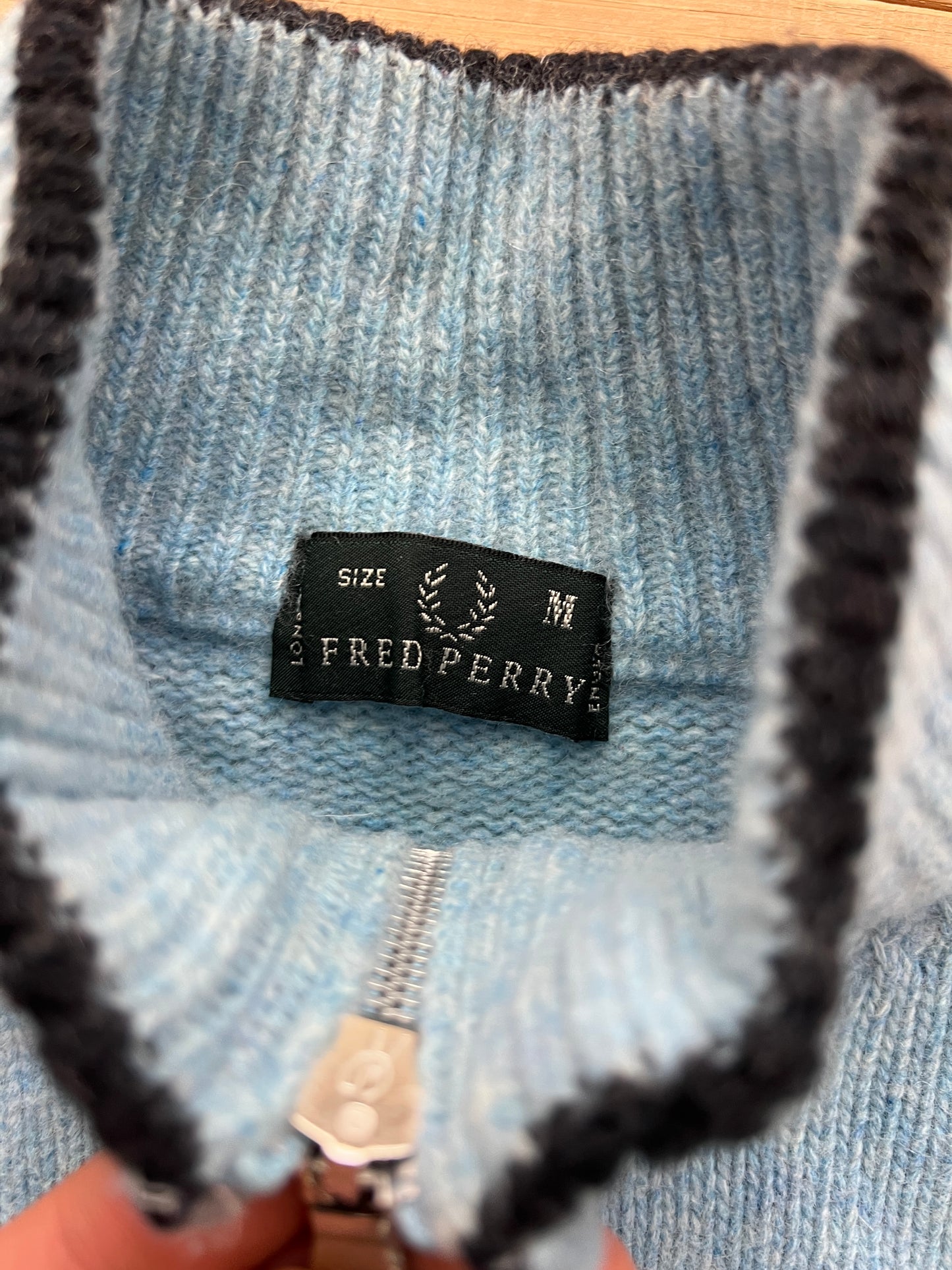 Fred Perry Zip Up Knit (S)