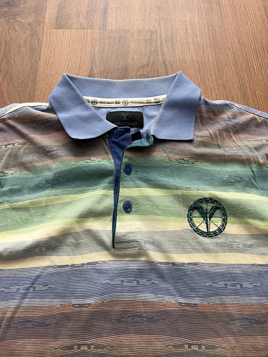 Carlo Colucci Striped Polo (L)