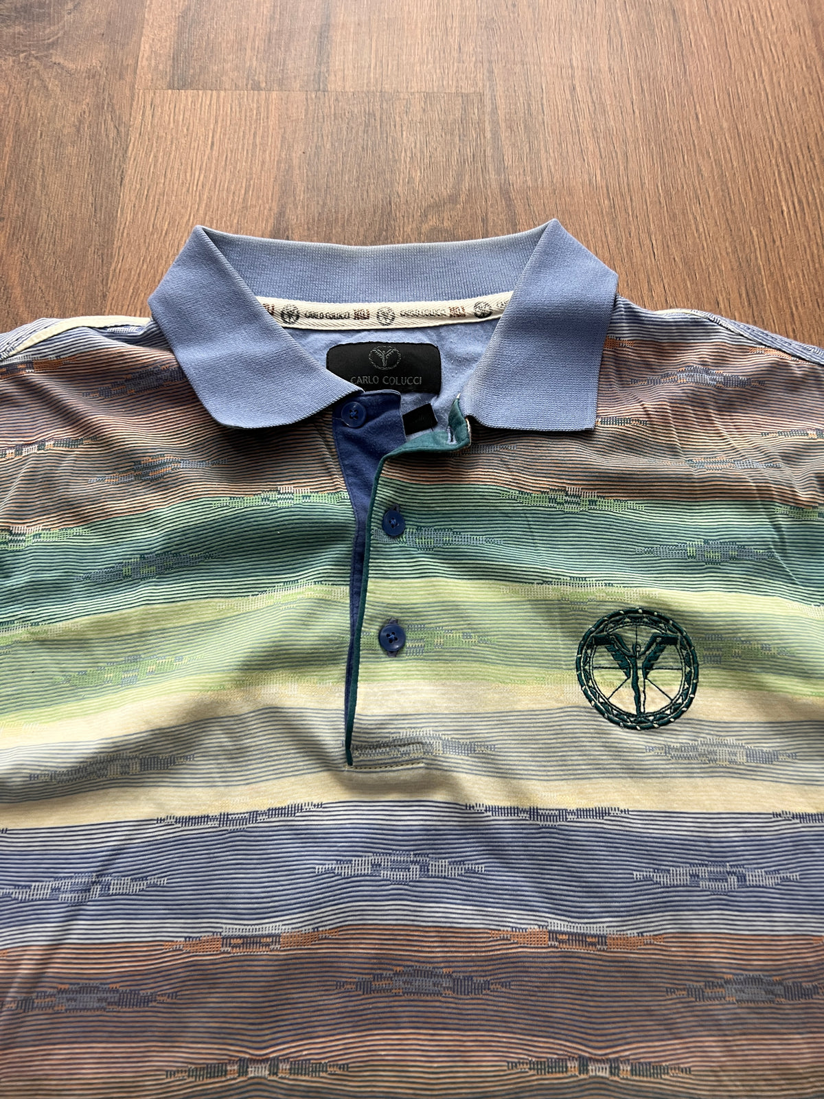 Carlo Colucci Striped Polo (L)