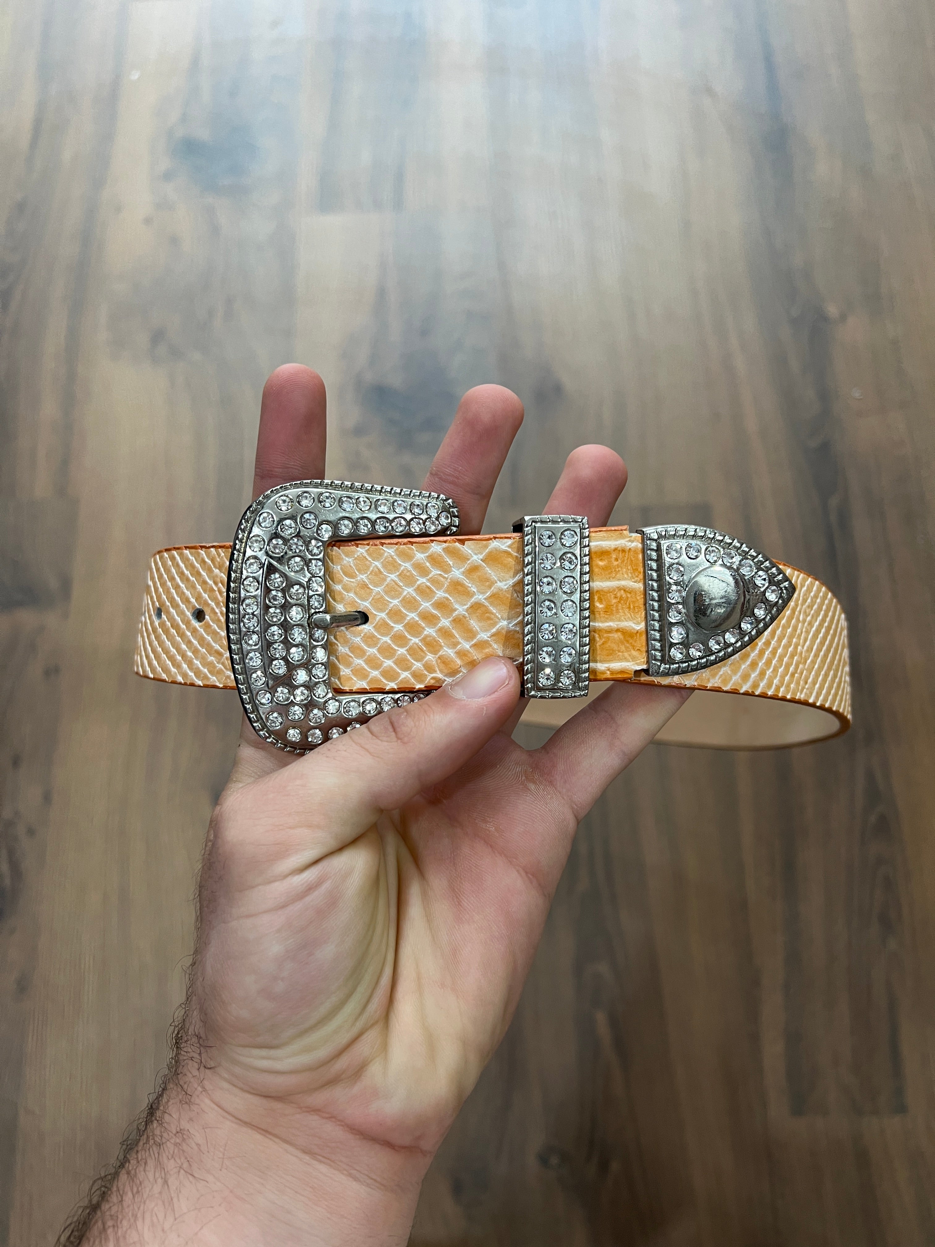 Pink Salmon Rhymestone Belt (36)