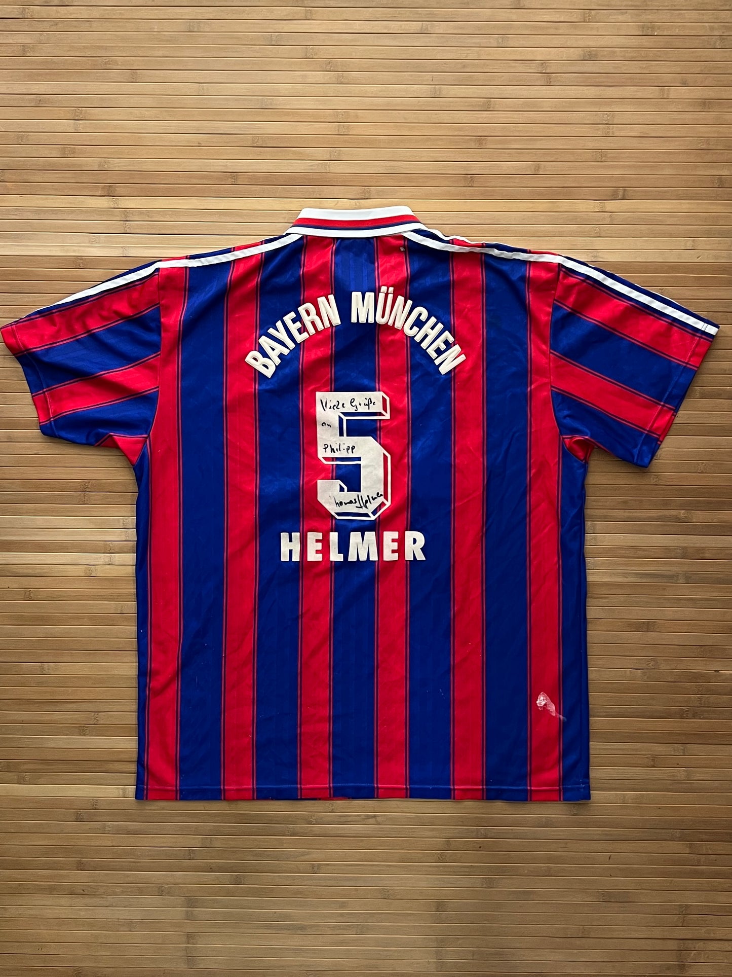 Signed Bayern 1995/97 Helmer Home Jersey (L)