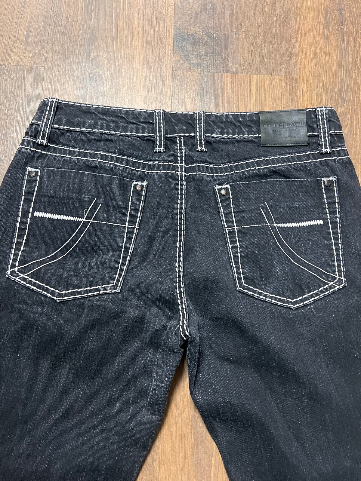 Black camp david y2K jeans(34x30)