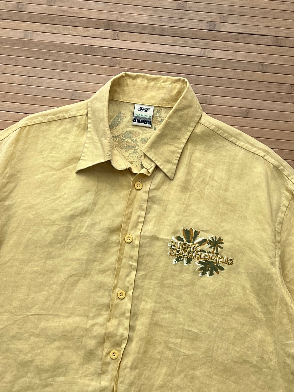 90s Hawai Linen Shirt(2XL)