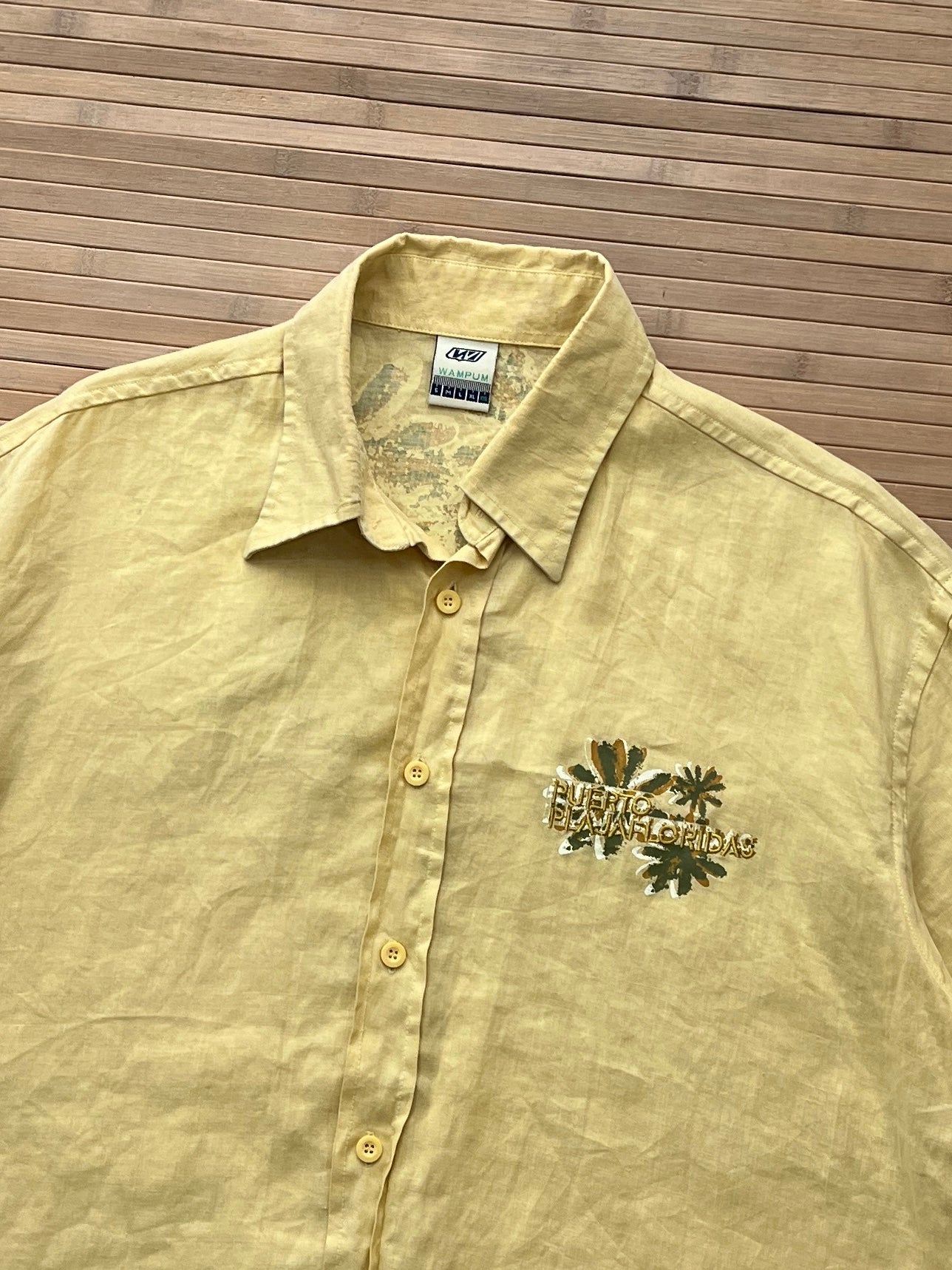 90s Hawai Linen Shirt(2XL)