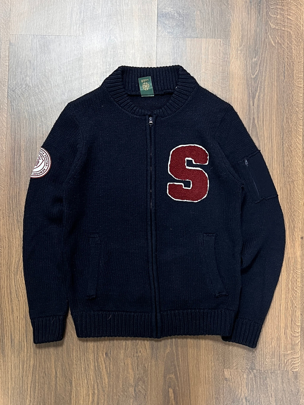 Vintage zip up knit (M)