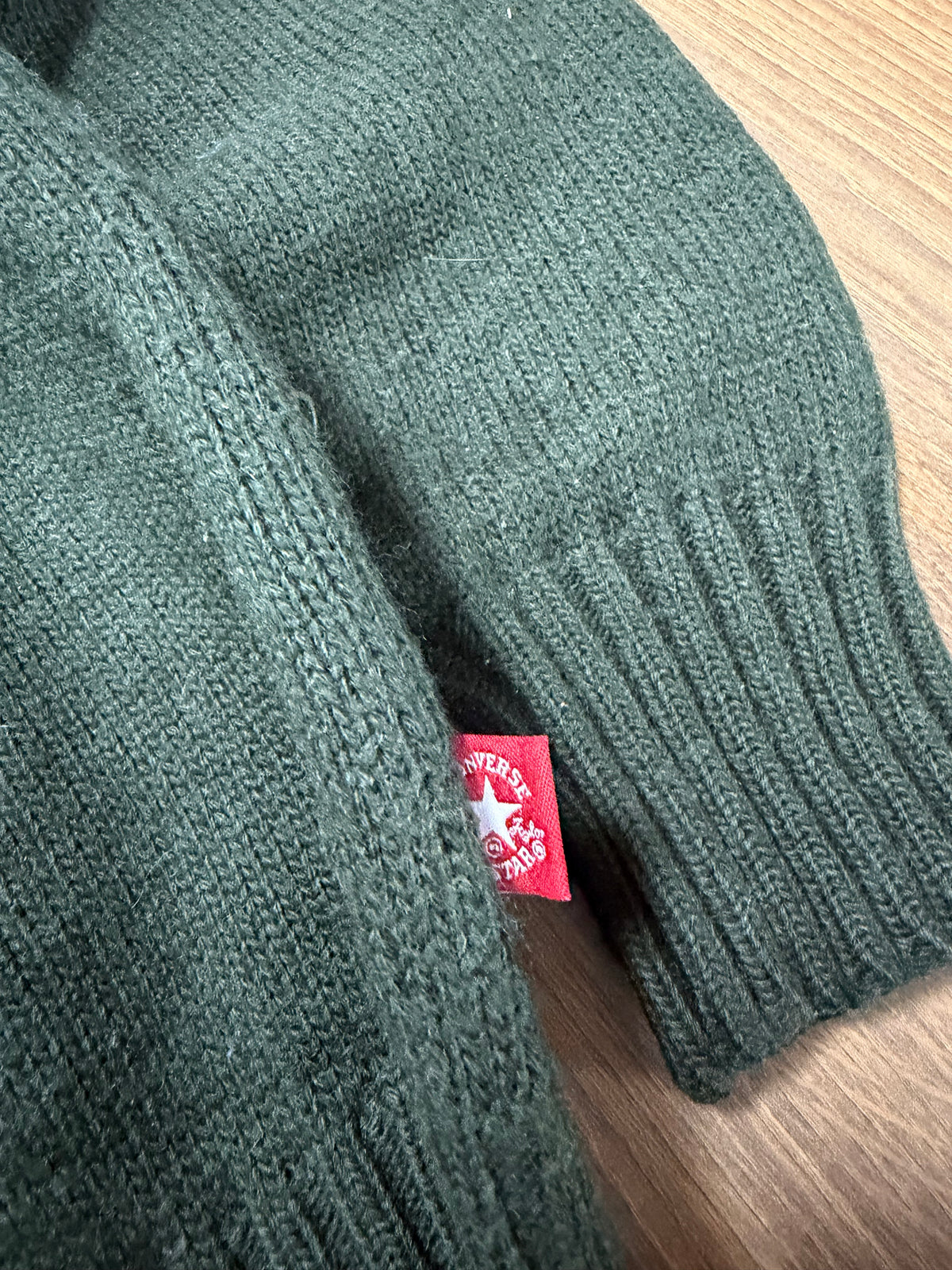 Striped Converse Zip up Knit (M)