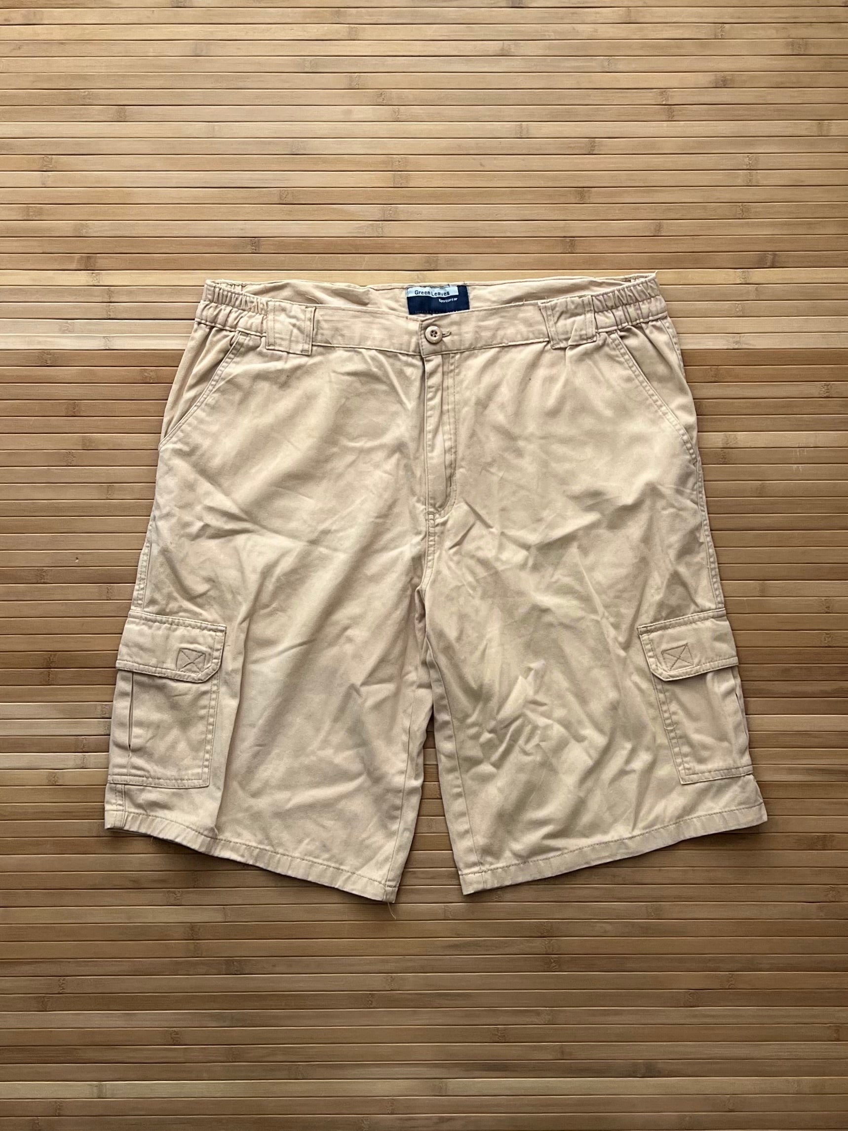 Green Leaves Cargo Shorts (36)