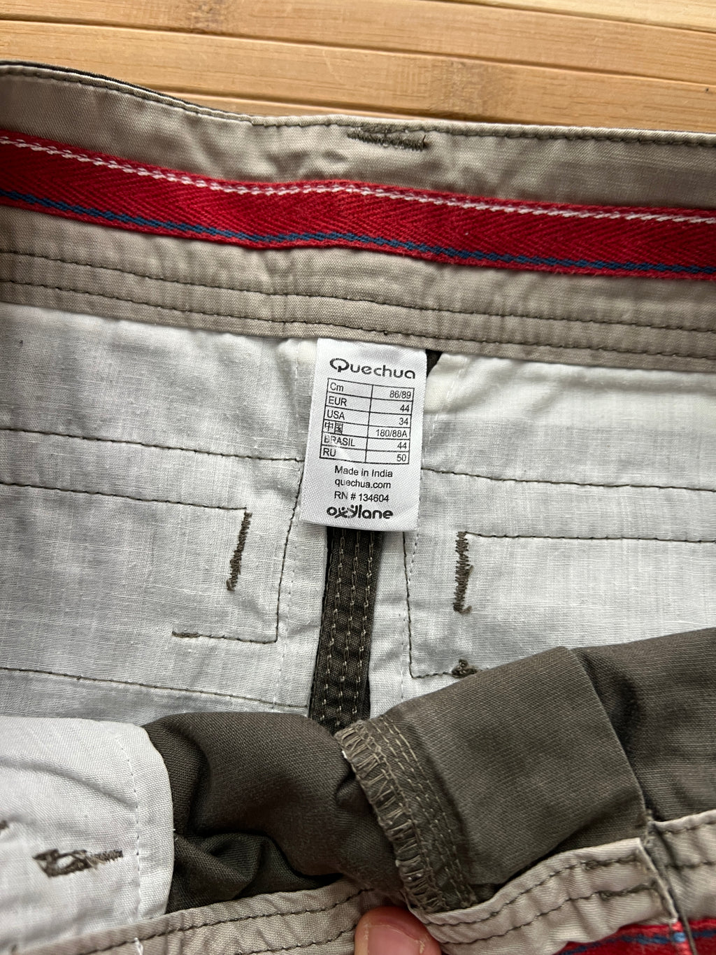 Quechua Green Cargo Shorts (36)