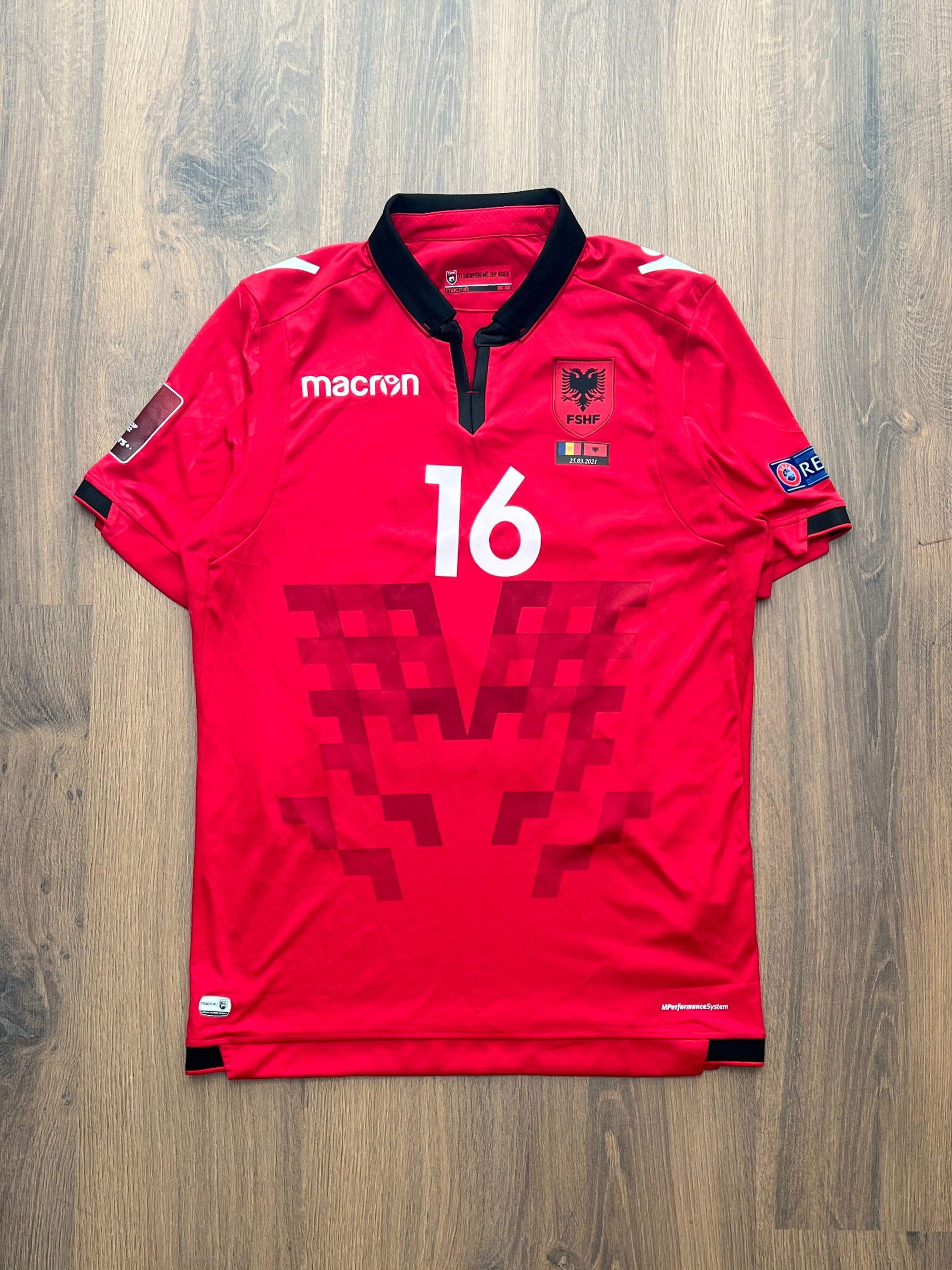 Cikalleshi Albania 2021/22 Match Worn Jersey (M)