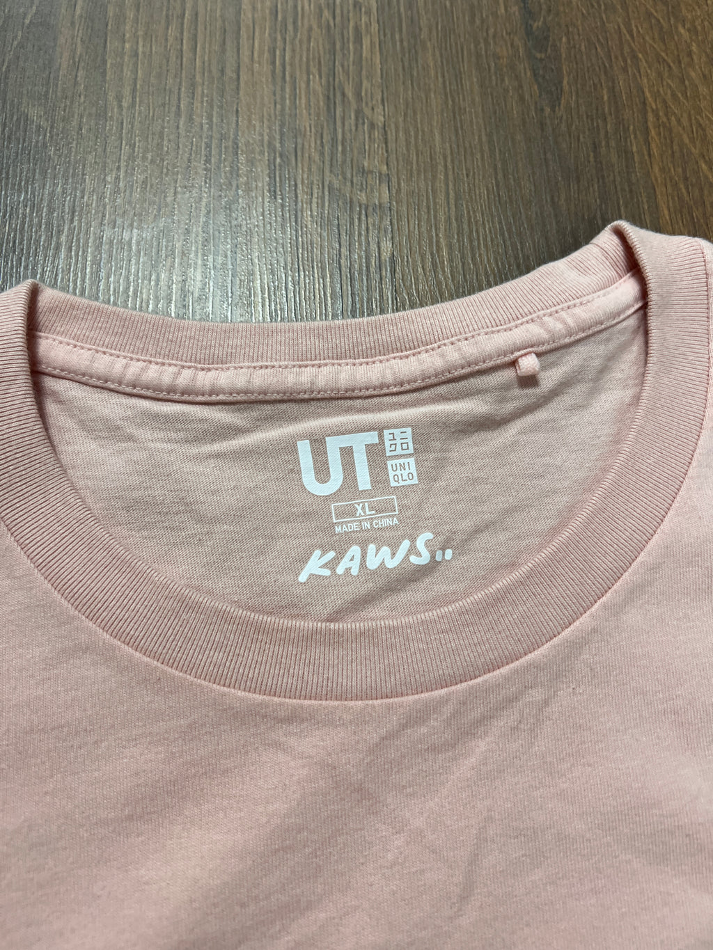 Uniqlo X Kaws Pink Tshirt (XL)