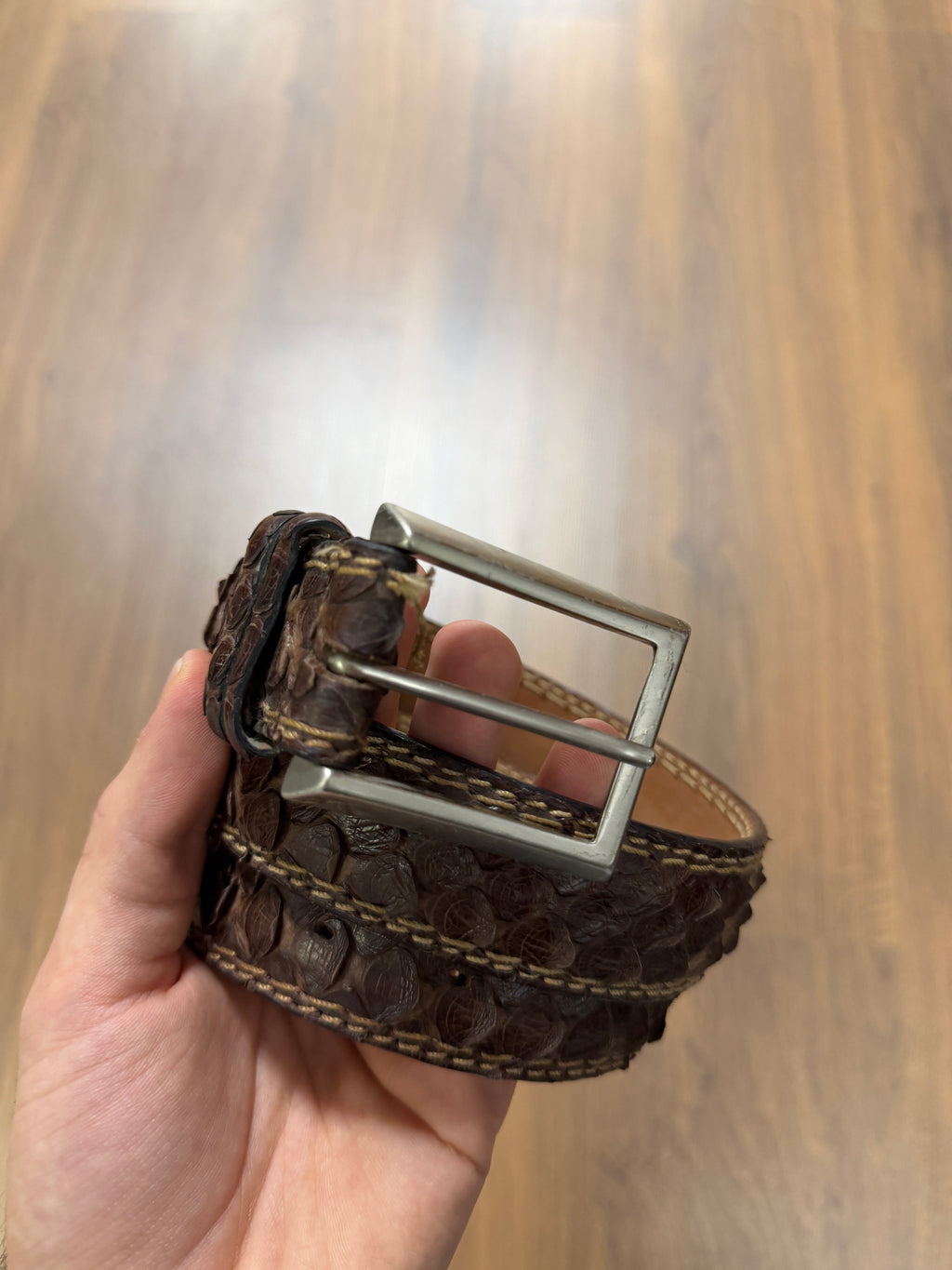 Brown snake Skin Belt (29/33)