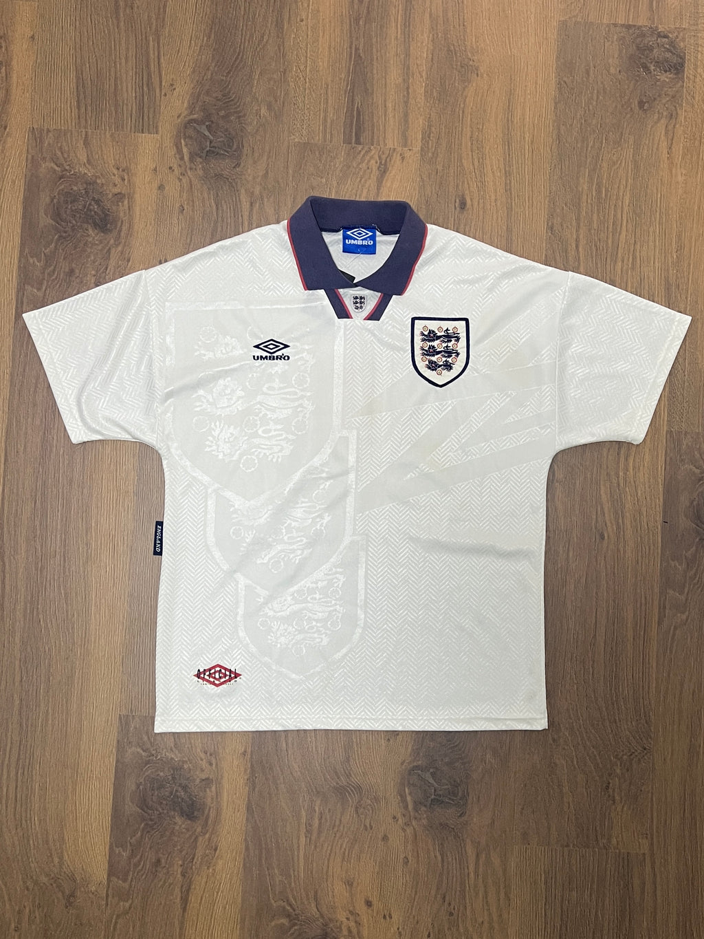 England 1993-95 Home Jersey (L)