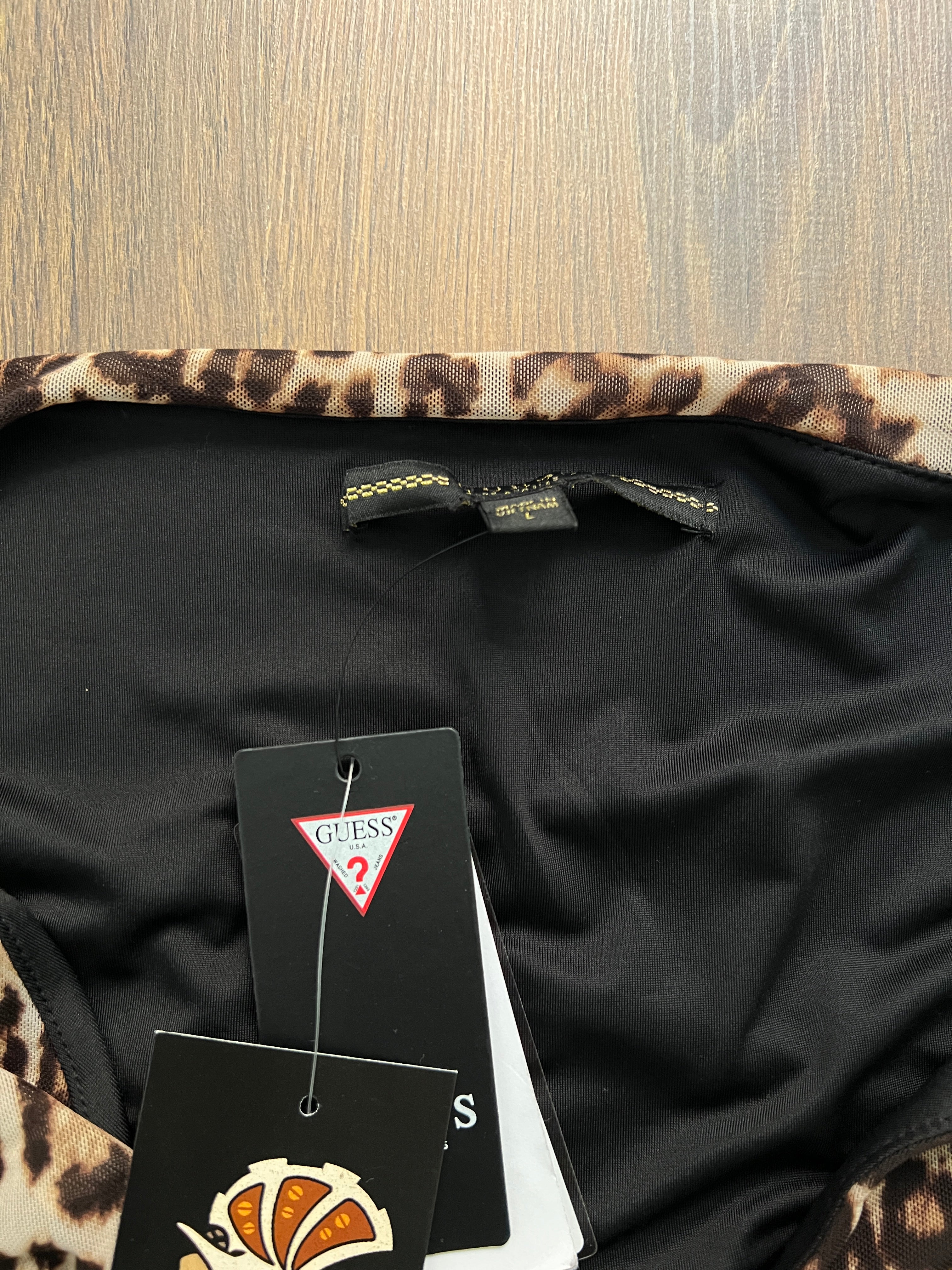 Guess Chetah Mesh Dress New with tags🙋‍♀️ (L)