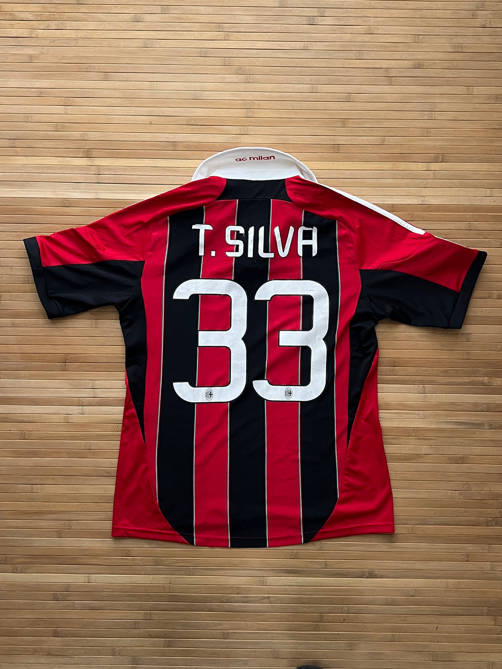 Milan 2010/11 Thiago Silva Home Jersey (M)