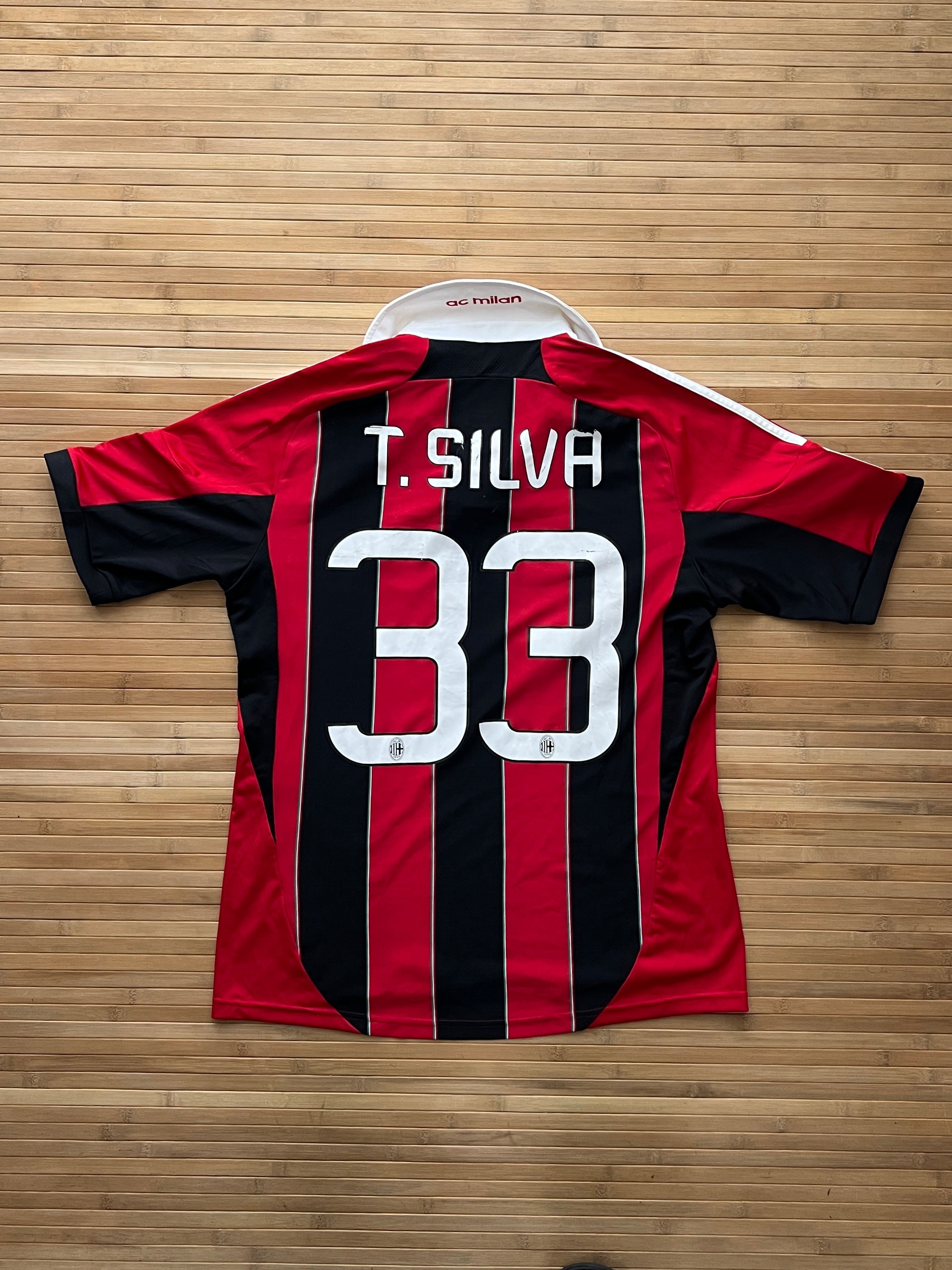 Milan 2010/11 Thiago Silva Home Jersey (M)
