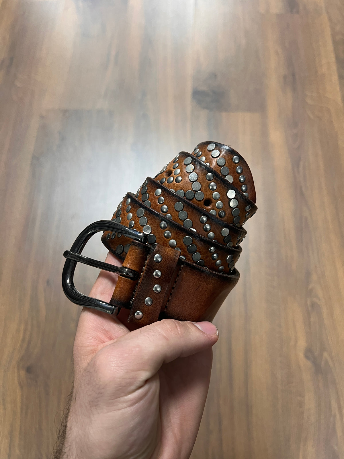 Western Heavy Studded Belt (30-36)