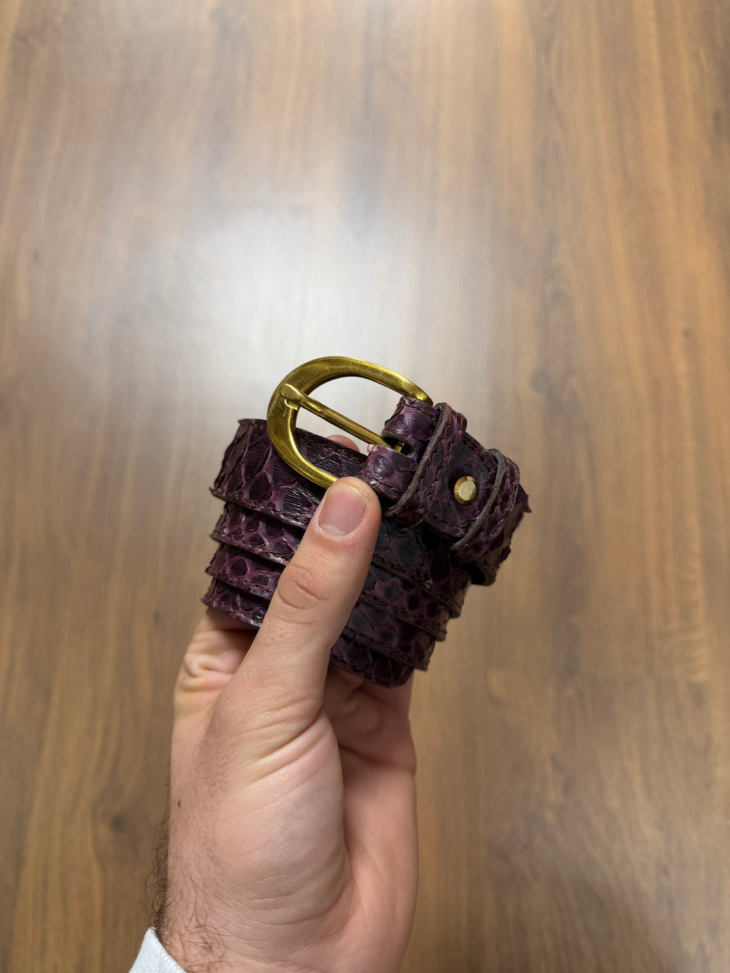 Purple Snake Skin Belt (34/38)