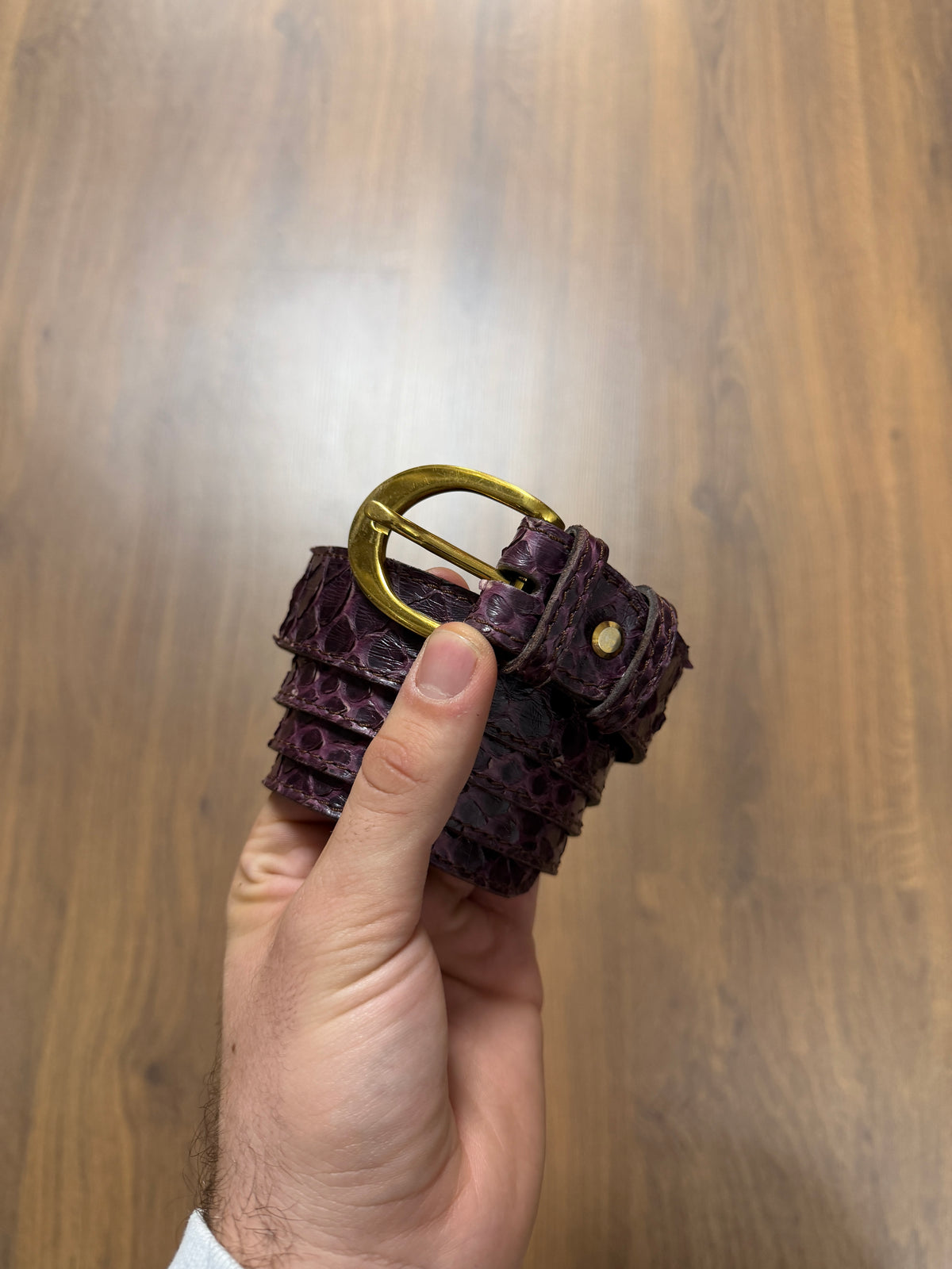 Purple Snake Skin Belt (34/38)