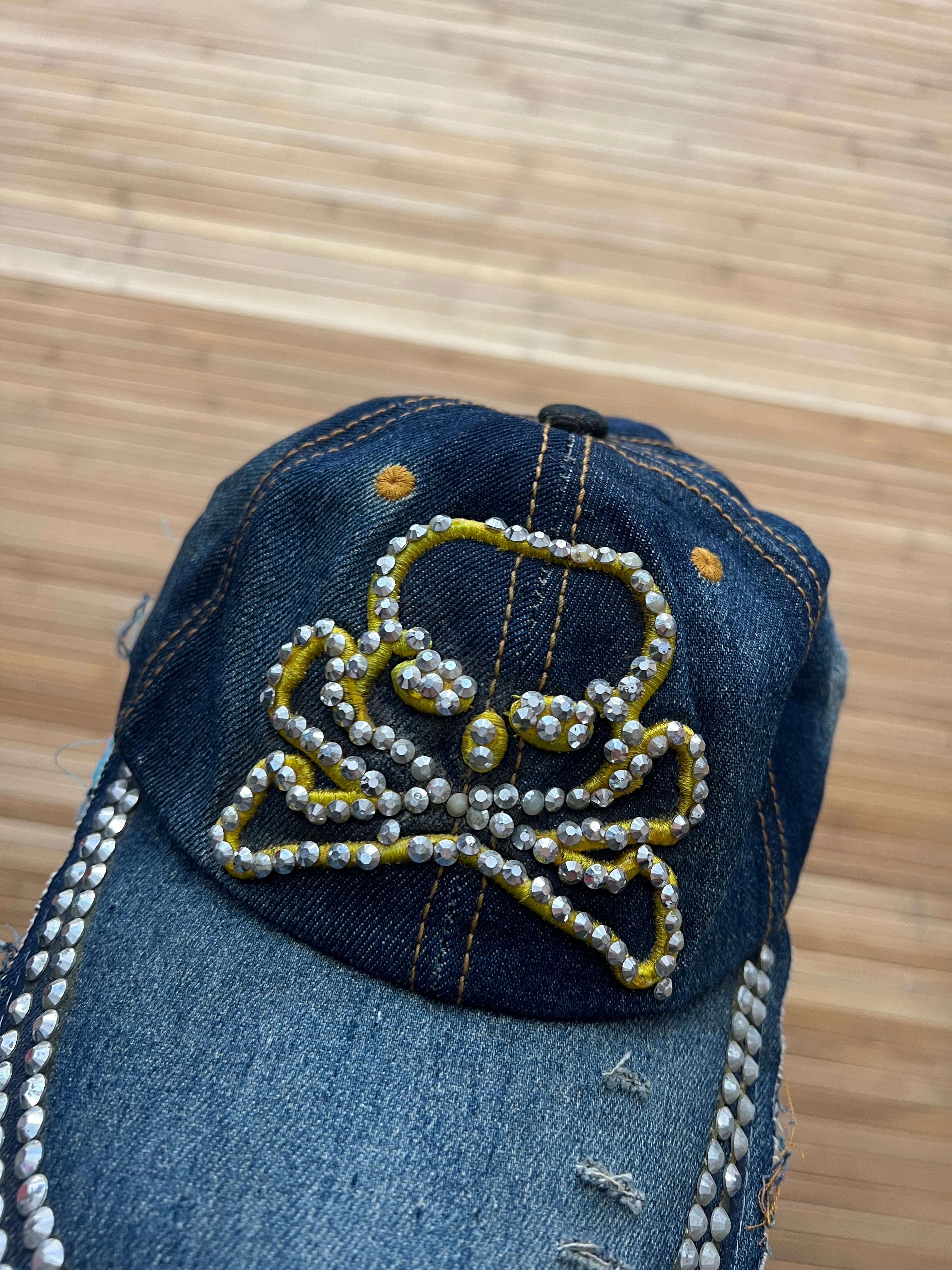 Skull Denim Hat (one size)