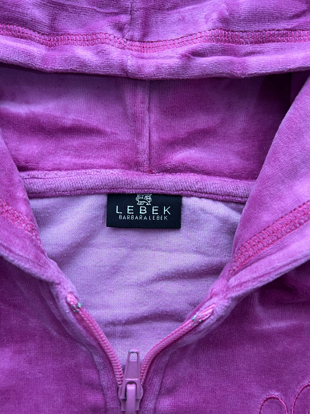 Pink Velvet Zip Hoodie 🙋‍♀️(S)