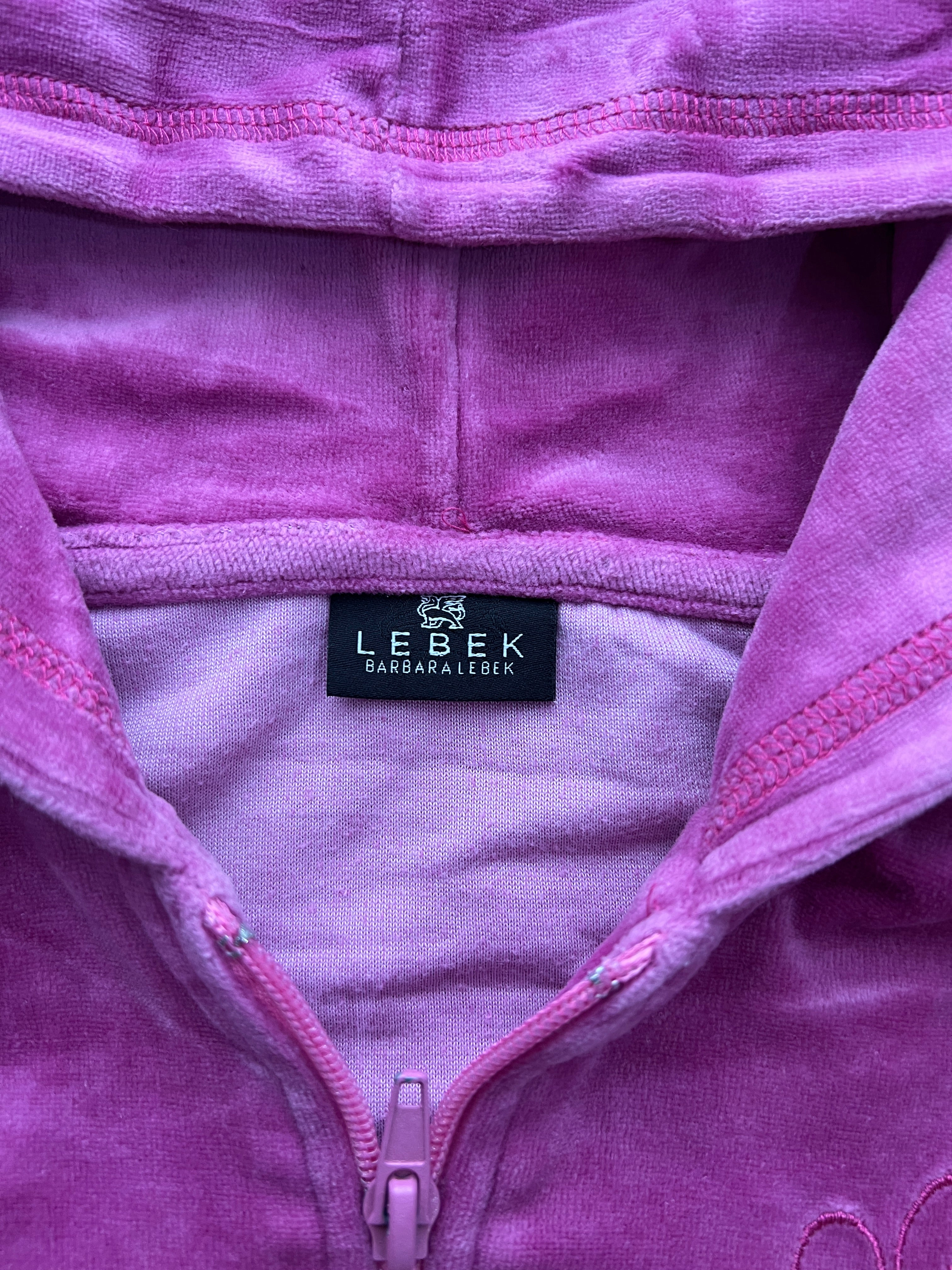Pink Velvet Zip Hoodie 🙋‍♀️(S)