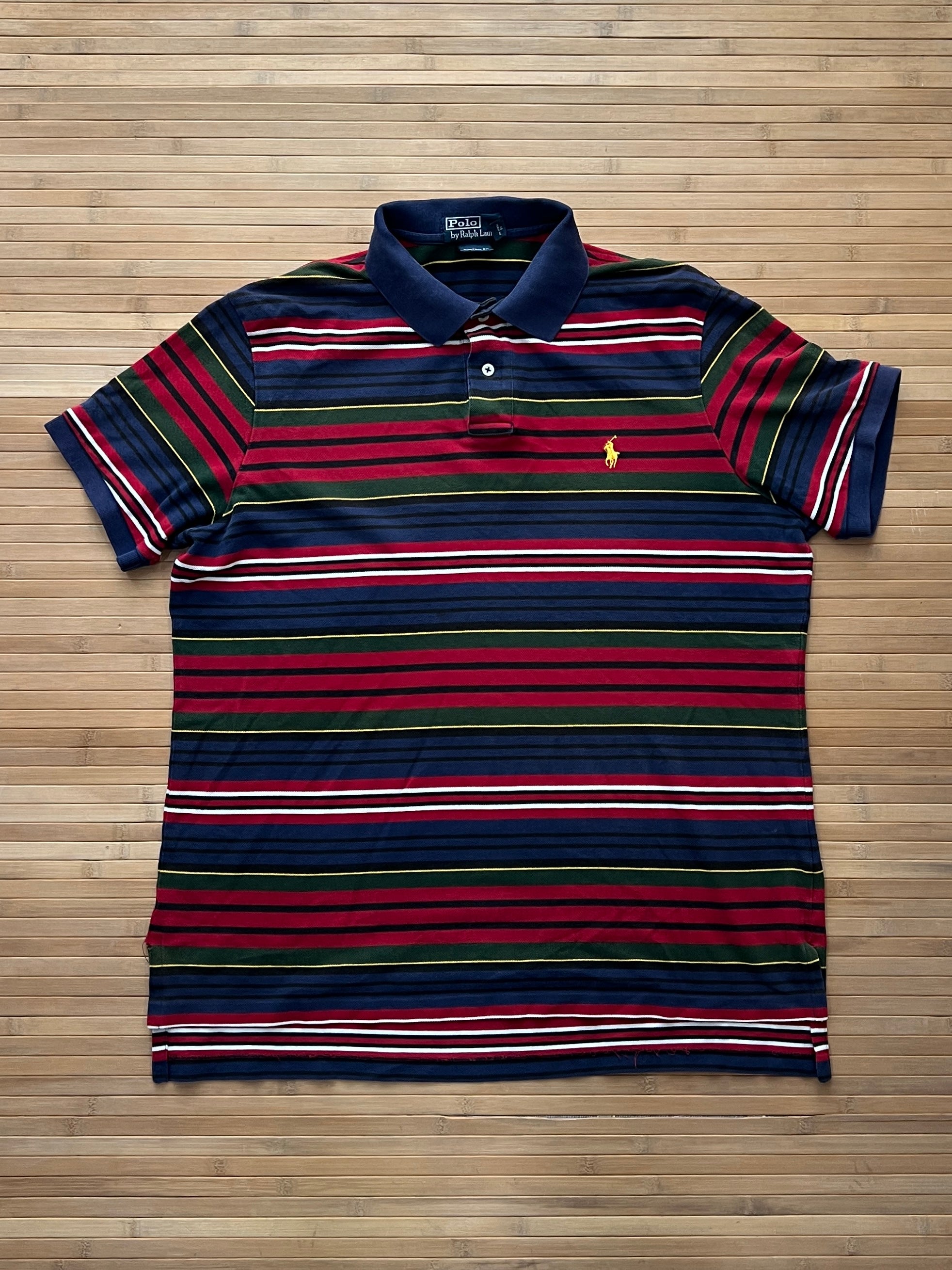 Multicolor Polo Ralph Lauren Striped Shirt (XL)