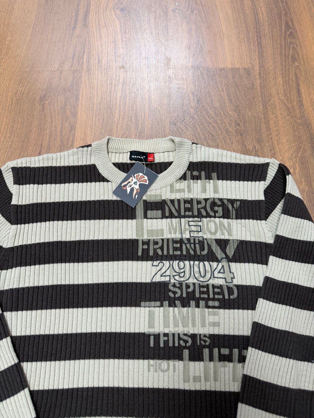 Y2K Stripped Sweater (L/XL)