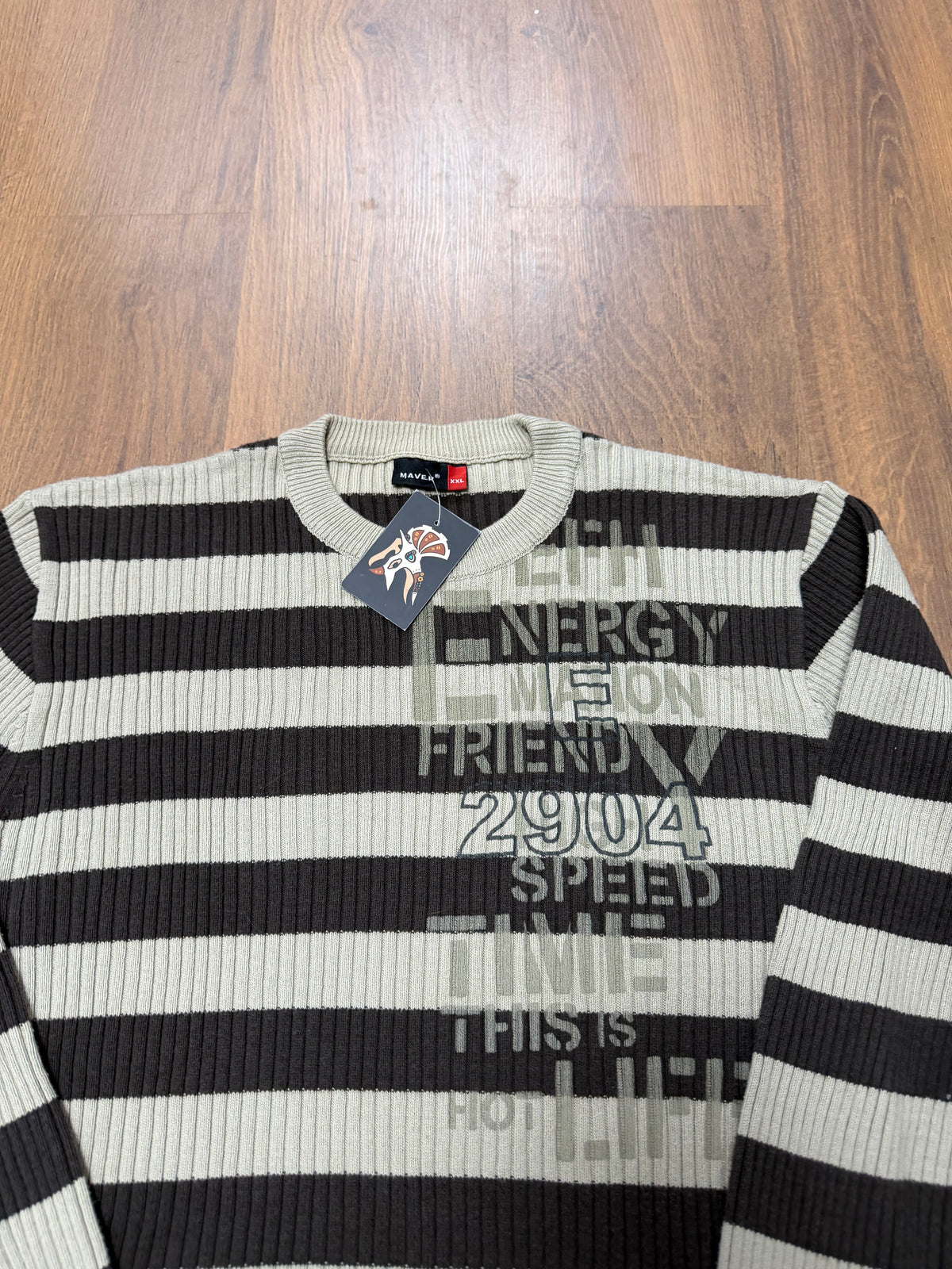Y2K Stripped Sweater (L/XL)
