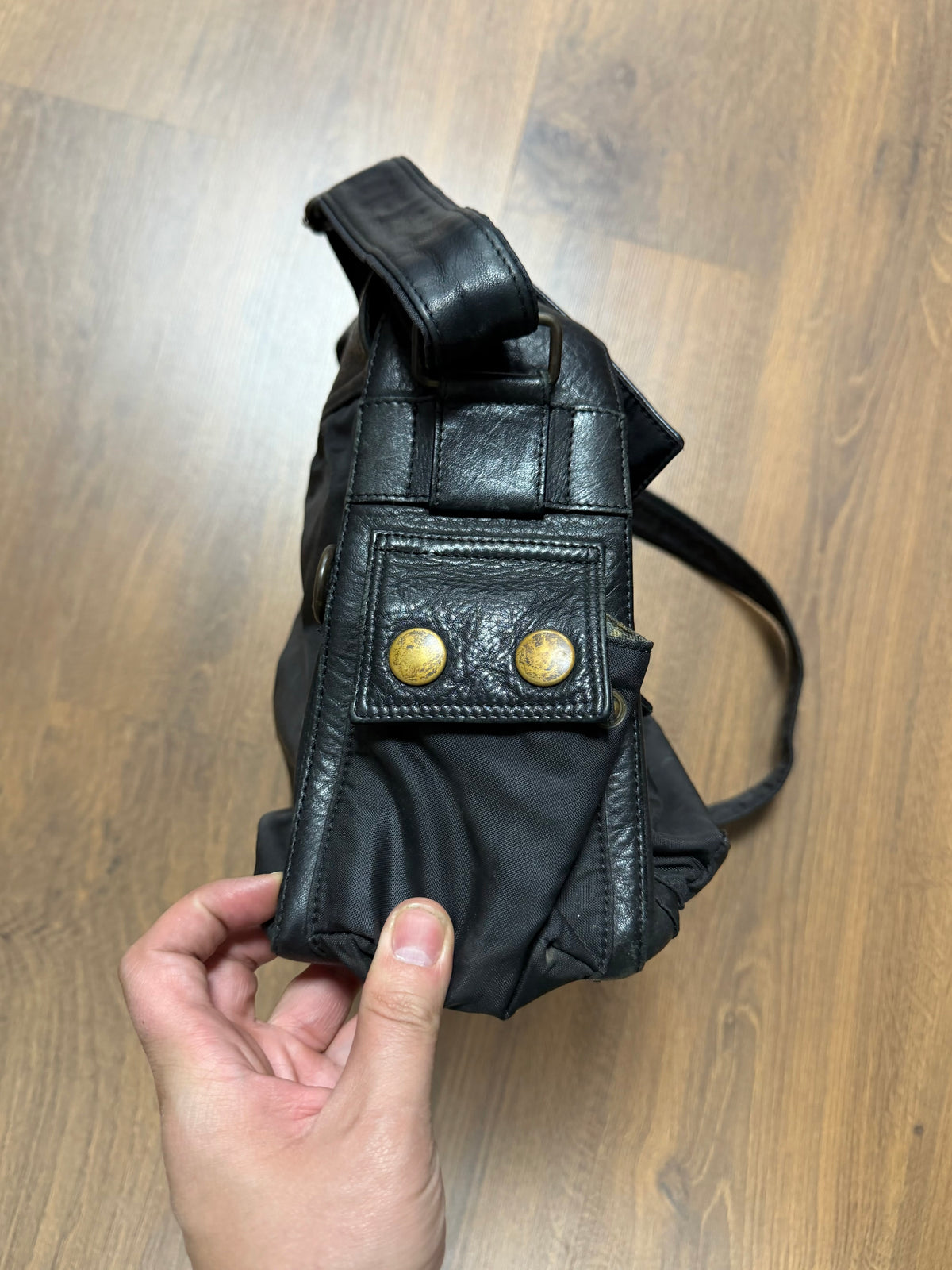 Belstaff Military Messenger Leather Bag