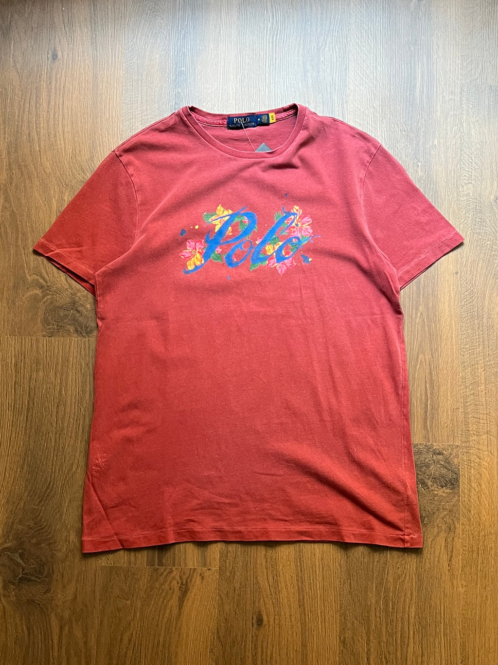 Polo Flowers Graphic Tshirt (L)