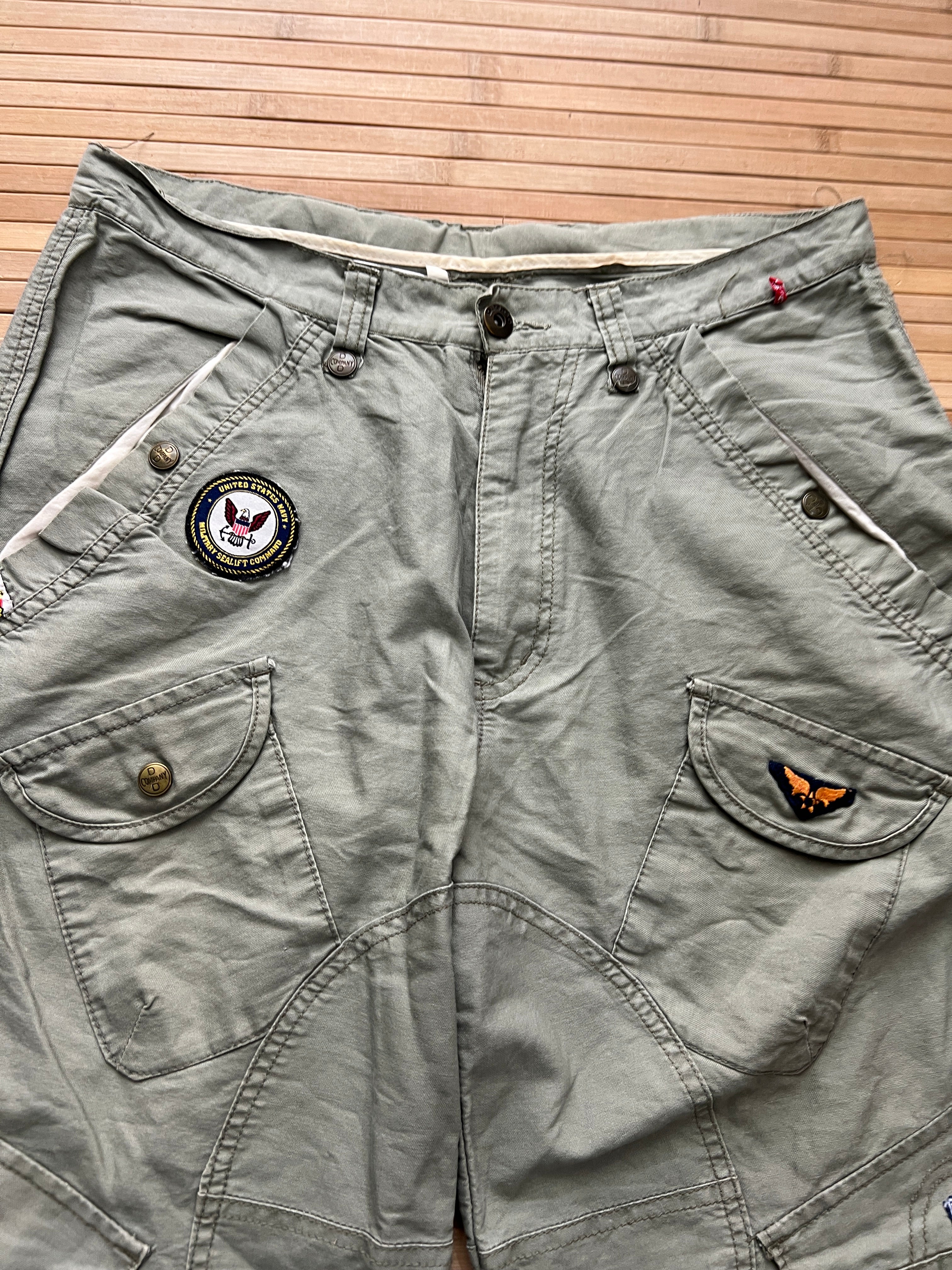 Military Patches Cargo Shorts (30)