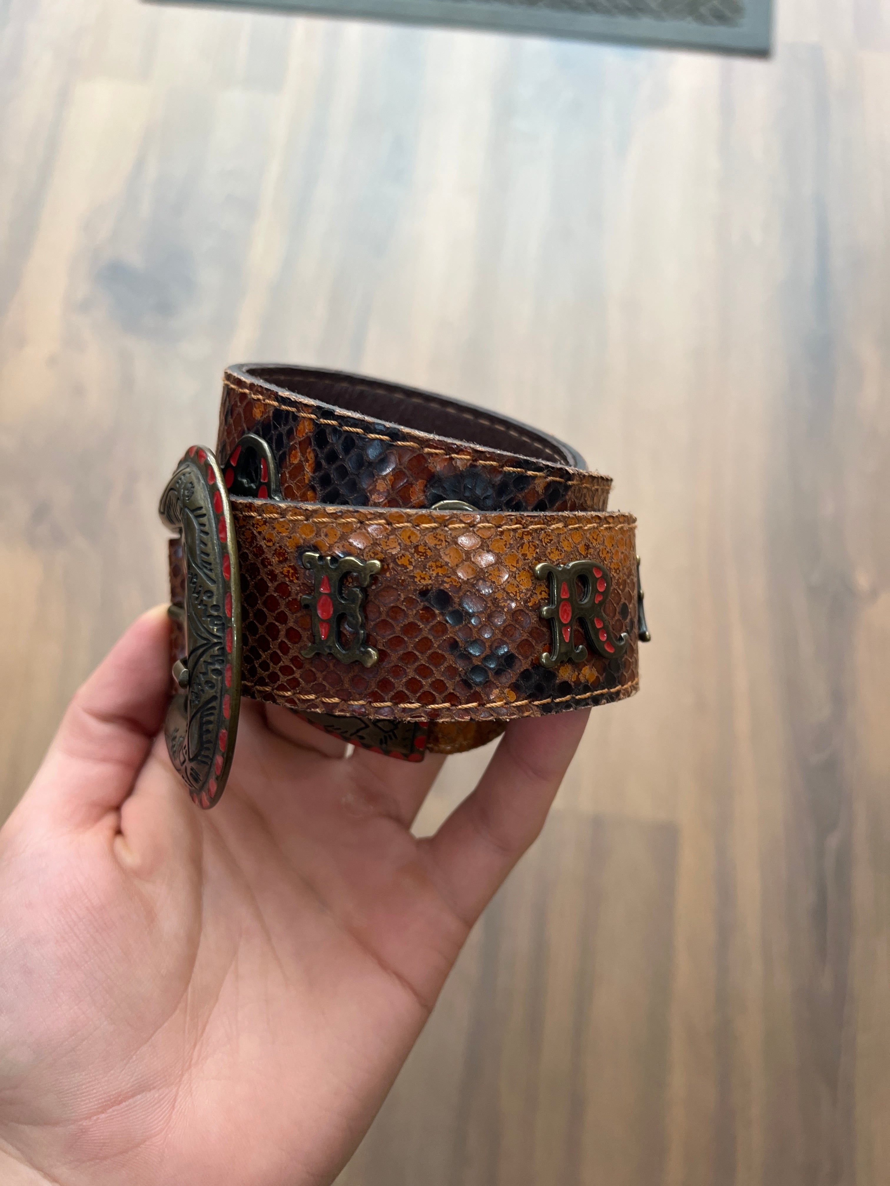 Snake Skin Western Belt (32)