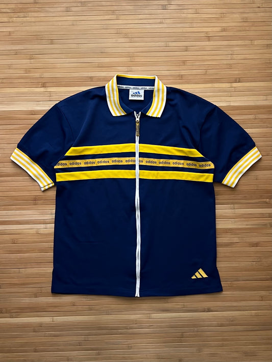 Adidas 90s Zip Up Polo (XL)