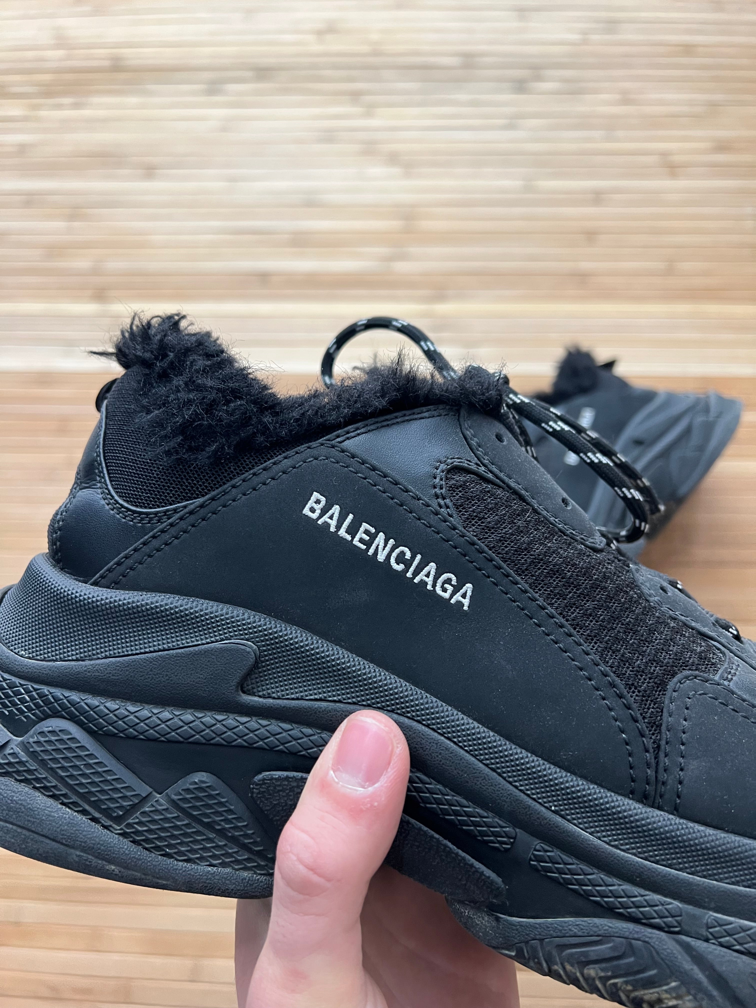 Balenciaga Triple S Limited Fur Edition (45)