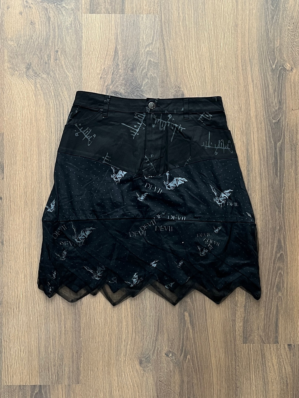 Brand New Bat goth skirt (28)