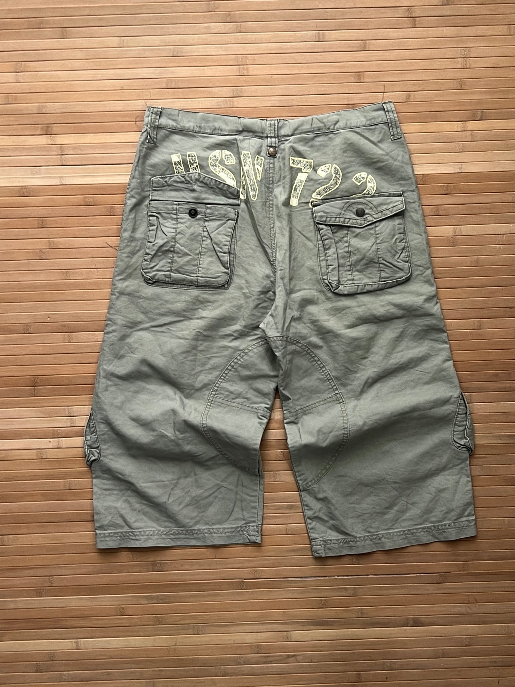 Military Patches Cargo Shorts (30)