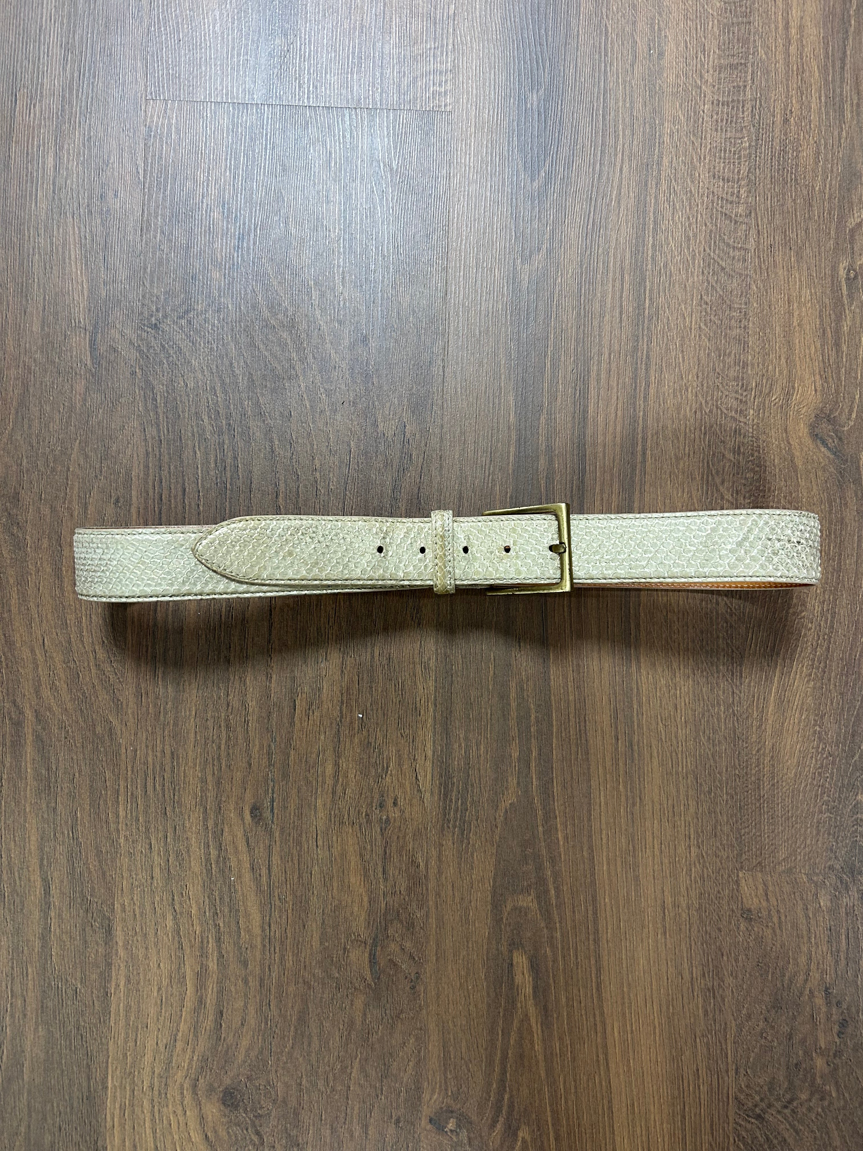 Enrico Pucci Python Leather Belt(35/39)