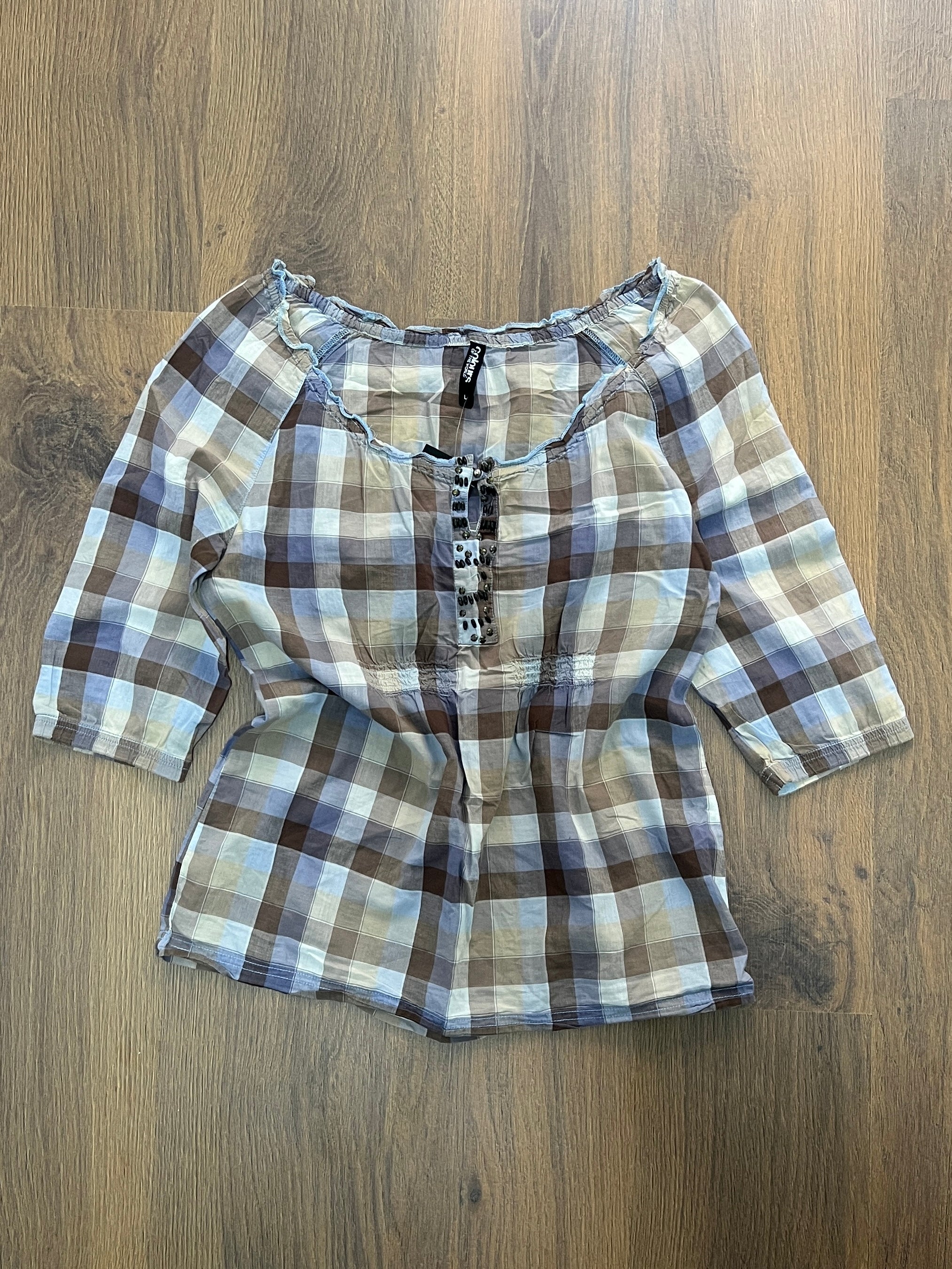 Plaid Colors Top 🙋‍♀️ (L)