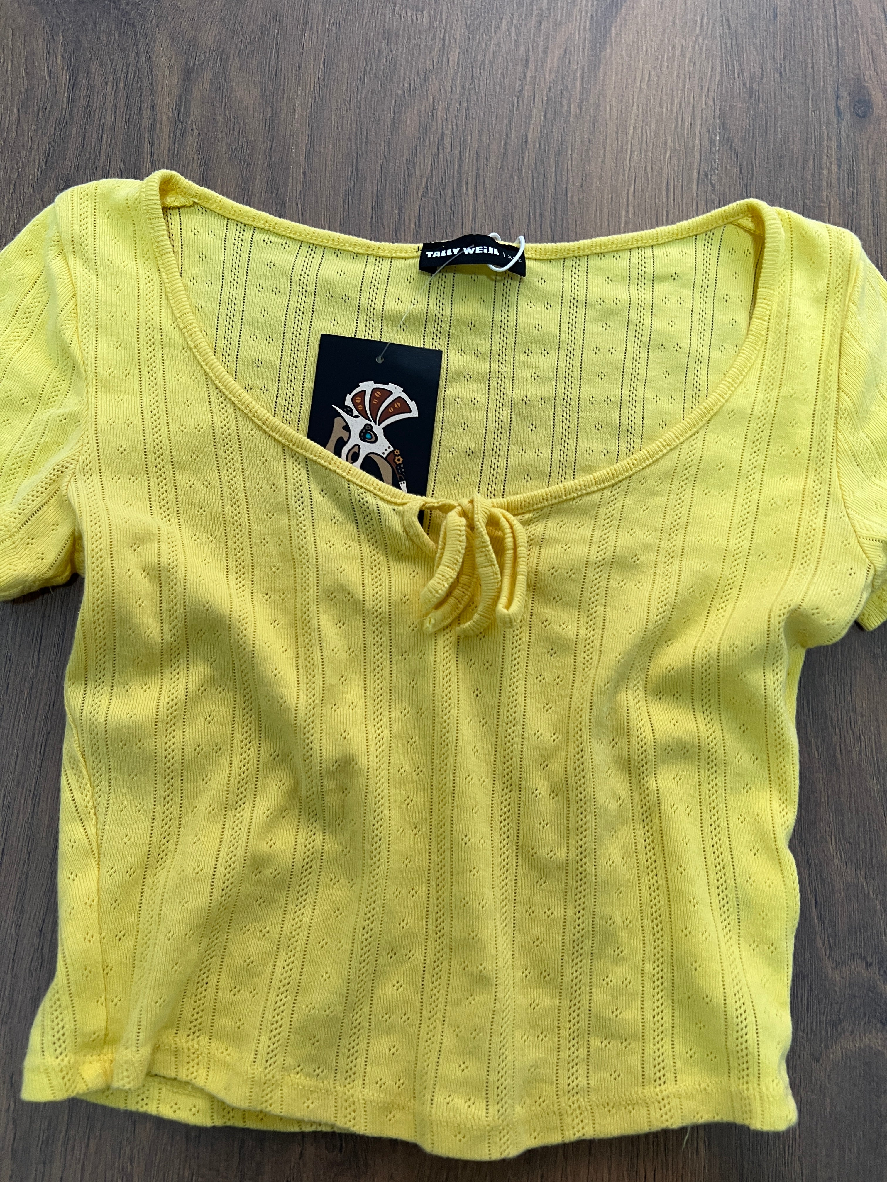 Tally Weil Yellow Top🙋‍♀️ (S)