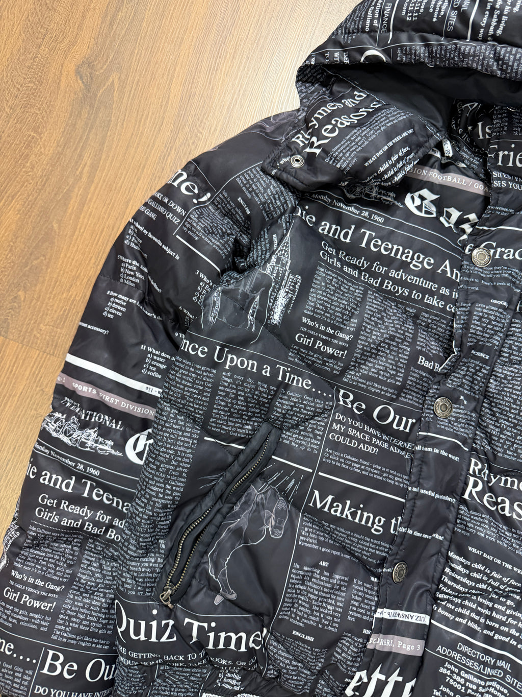 John Galliano Magazin Puffer (Xs)