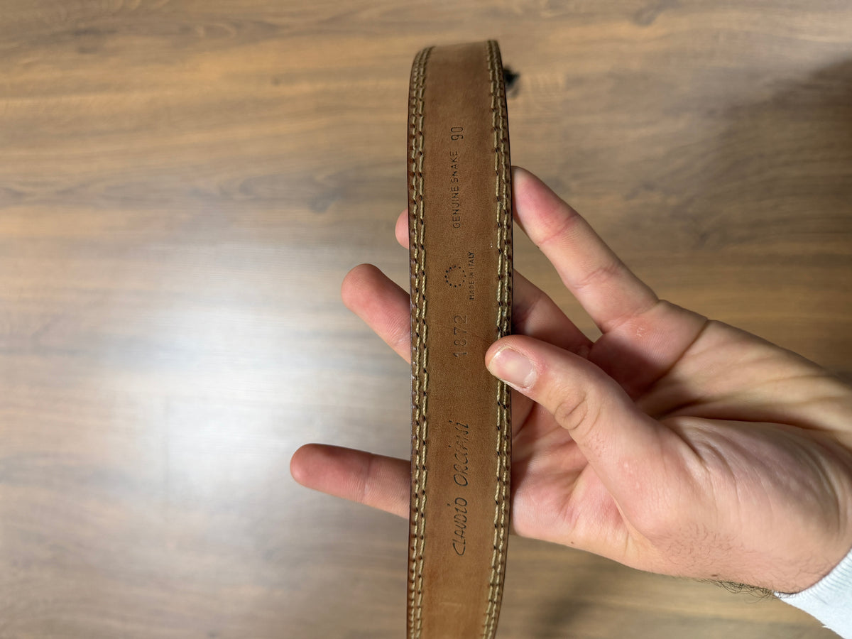 Brown snake Skin Belt (29/33)