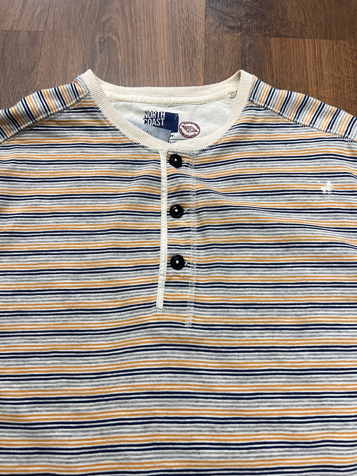 Stripped Henly T-Shirt (L)