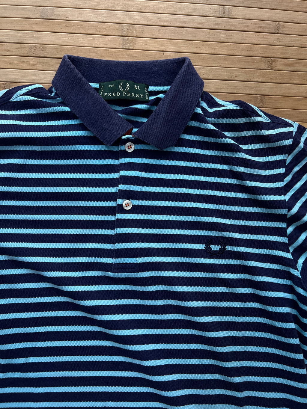 Fred Perry Striped polo Shirt(L)