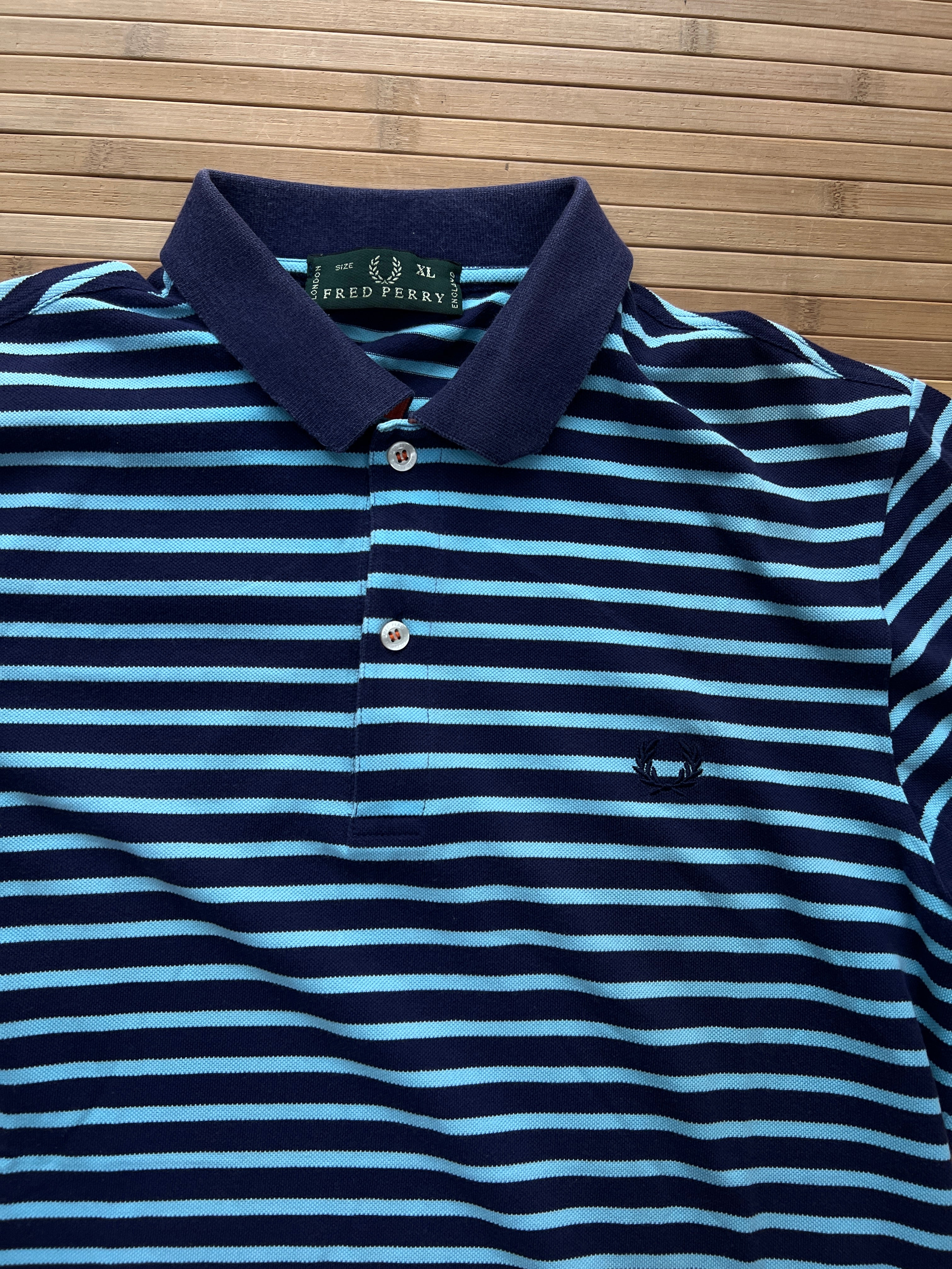 Fred Perry Striped polo Shirt(L)